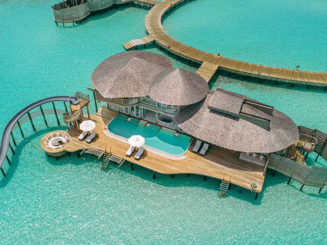 3 Bedroom Overwater Villa with Slide in the Maldives