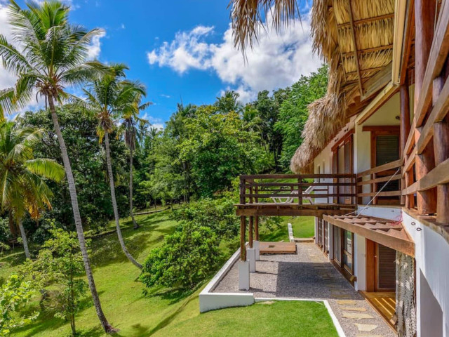 Handcrafted 5 Bedroom Eco Retreat with Incredible Ocean Views & Tropical Gardens for Sale Near Las Terrenas, Dominican Republic