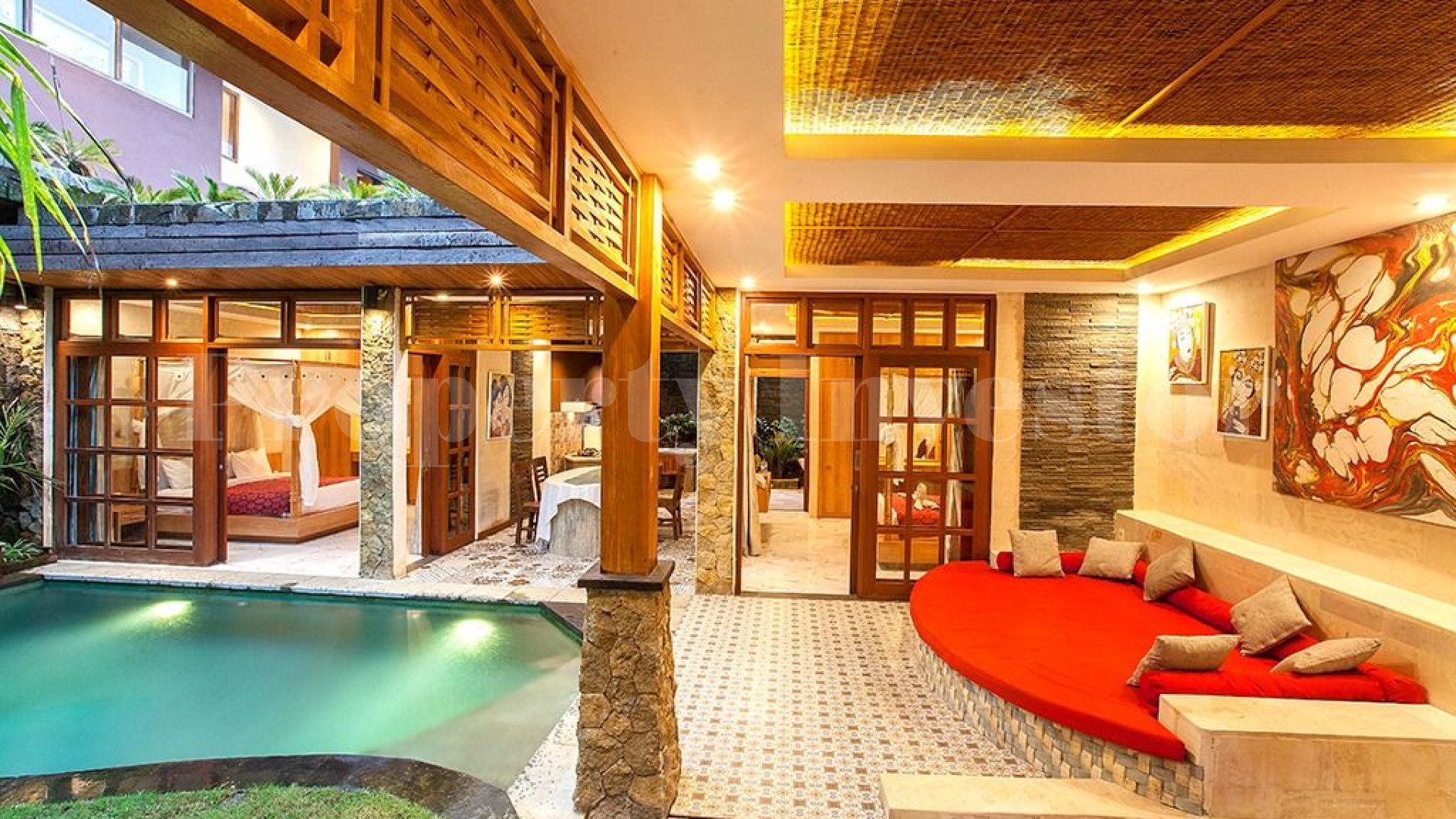 Perfectly Located 4 Villa/8 Bedroom Traditional Boutique Hotel for Sale in North Ubud, Bali