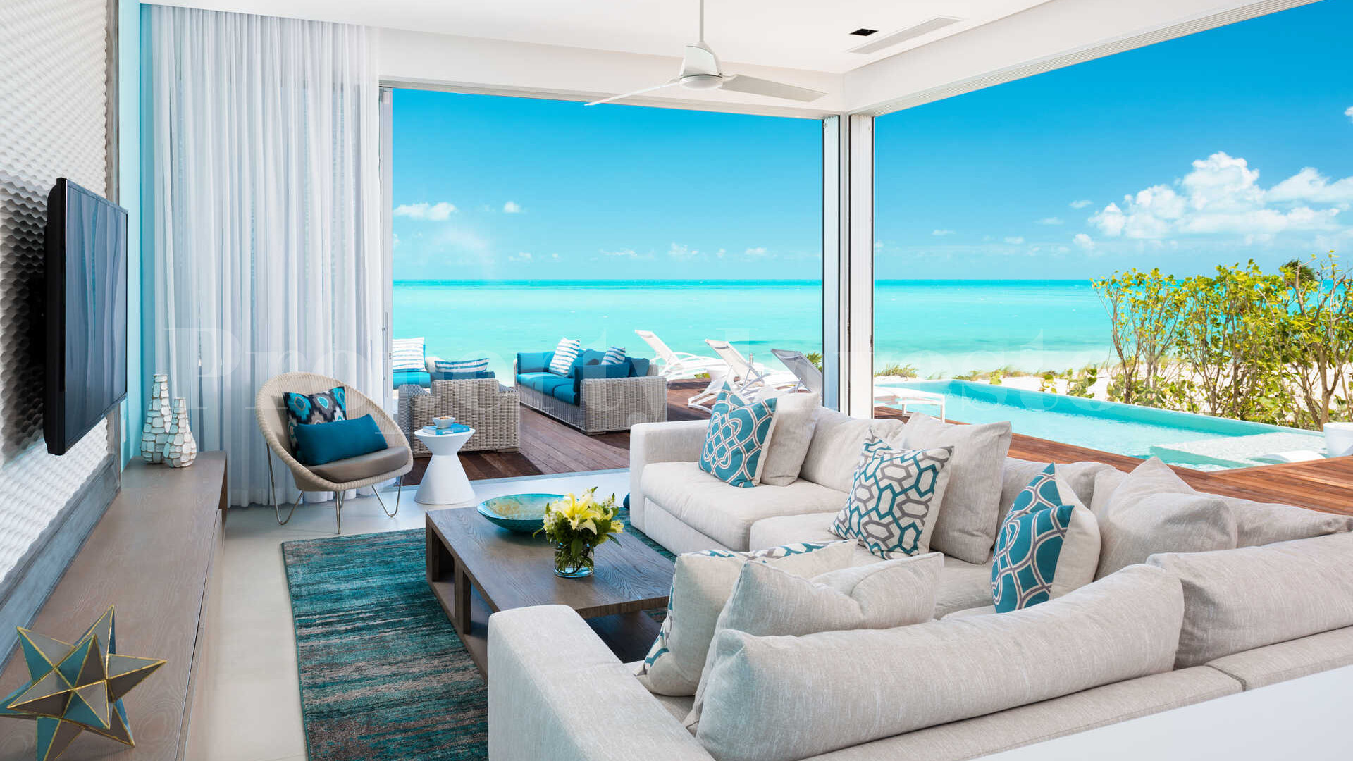 Gorgeous 15 Bedroom Private Beach Club Residence on Long Bay Beach, Turks & Caicos