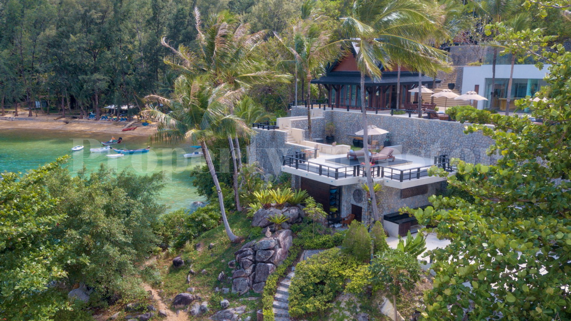 Stunning 6 Bedroom Modern Beachfront Thai Style Villa for Sale in Phuket