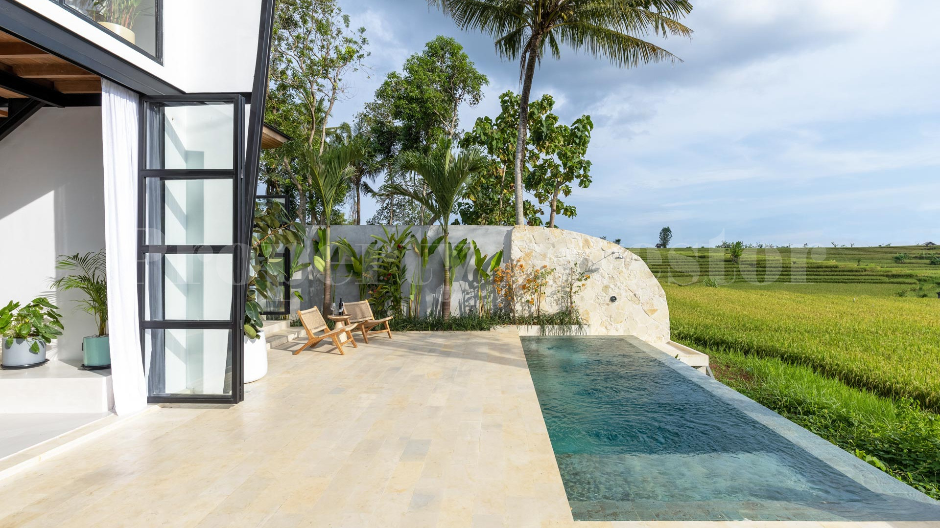 Chic 1-3 Bedroom Designer Loft Villas with Beautiful Rice Paddy Views for Sale Near Canggu, Bali