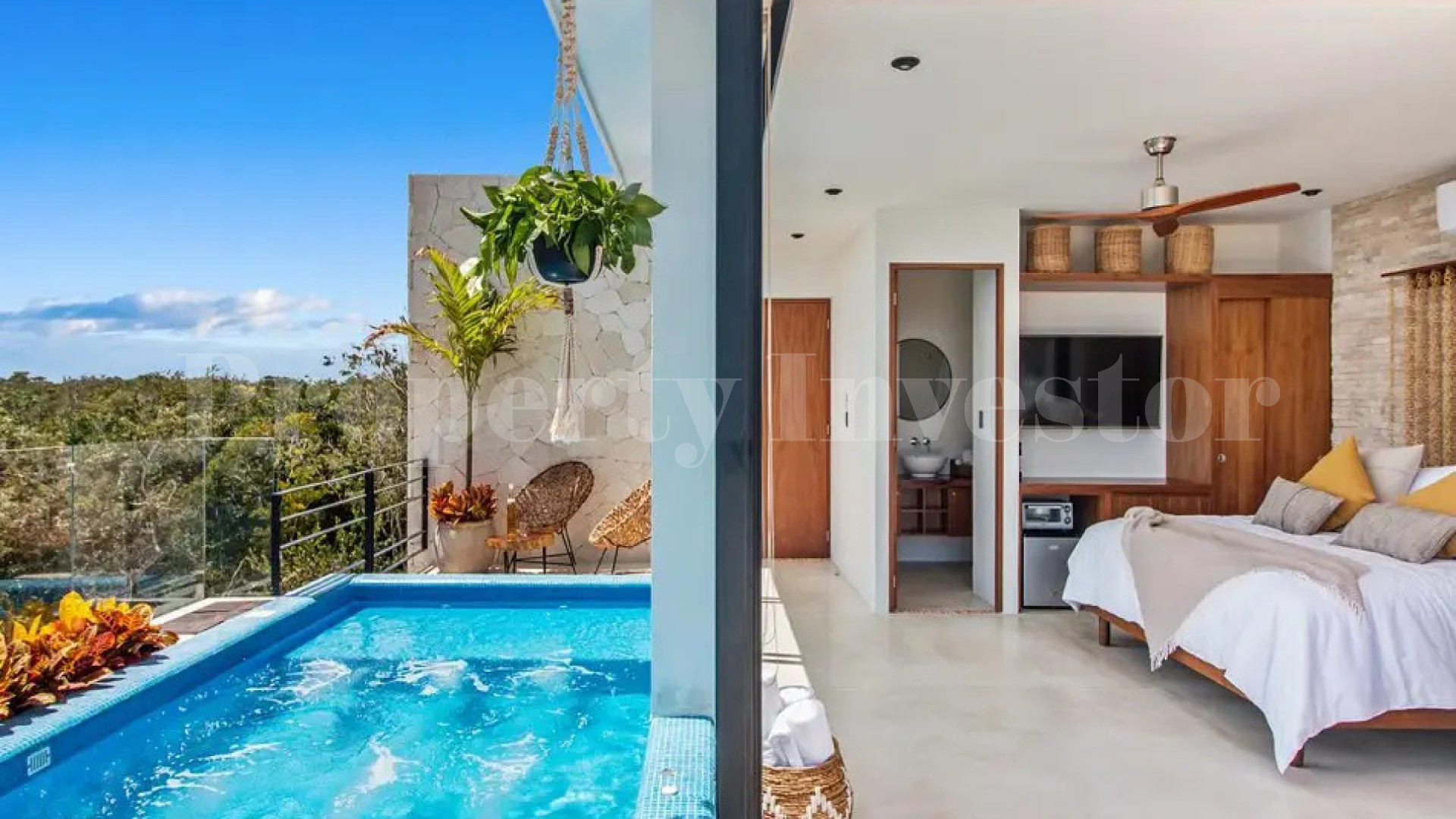 Fantastic 2 Bedroom Boutique Penthouse with Panoramic Jungle Views & Rooftop Pool for Sale in Tulum, Mexico