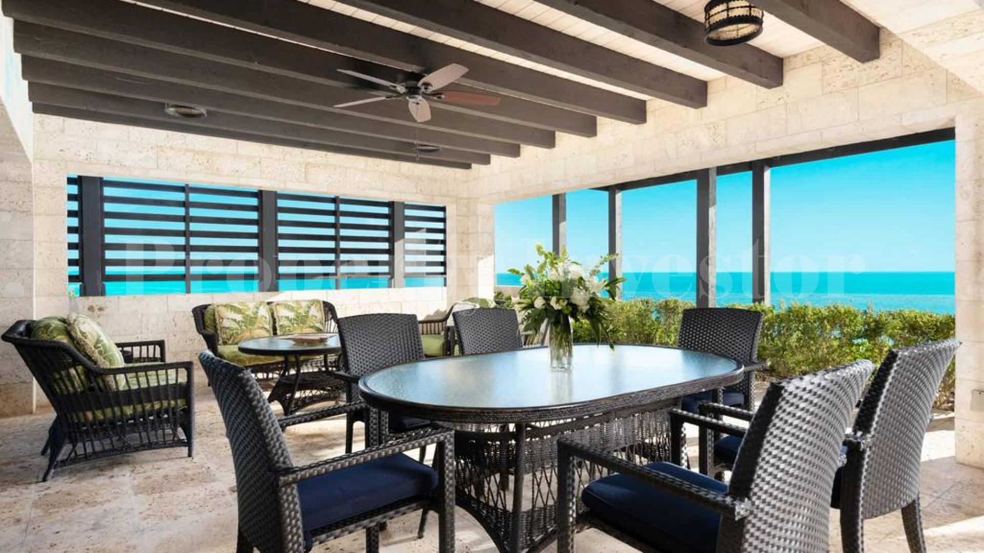 Incredible 6 Bedroom Luxury Oceanview Villa with Private Beach Access for Sale in Sapodilla Bay, Turks & Caicos