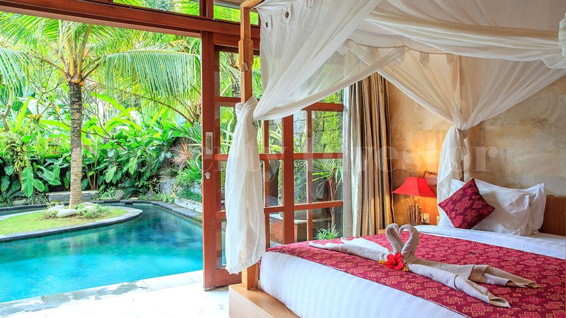 Perfectly Located 4 Villa/8 Bedroom Traditional Boutique Hotel for Sale in North Ubud, Bali