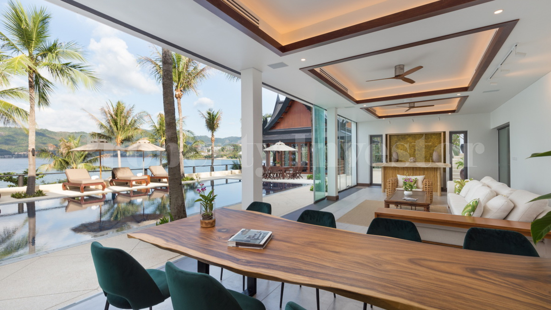 Stunning 6 Bedroom Modern Beachfront Thai Style Villa for Sale in Phuket