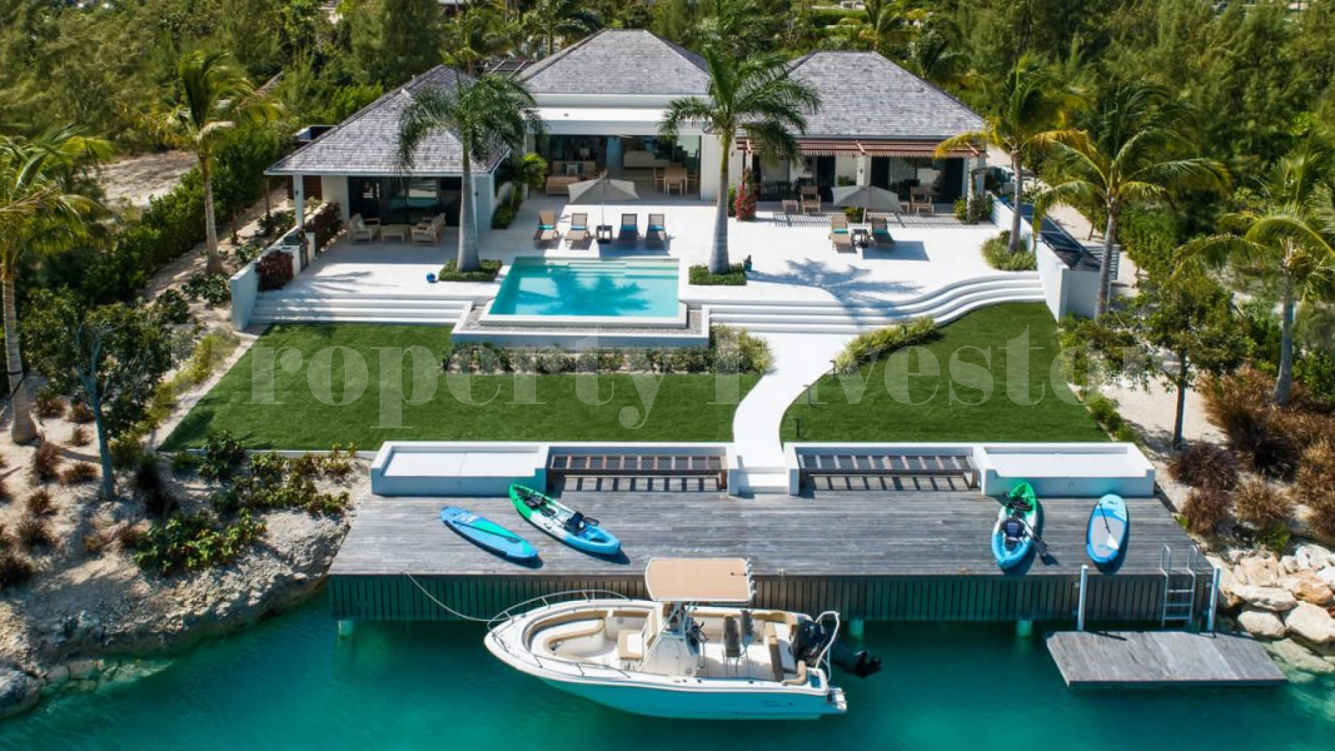 3 Bedroom Luxury Canal Front Villa for Sale in Leeward, Turks & Caicos