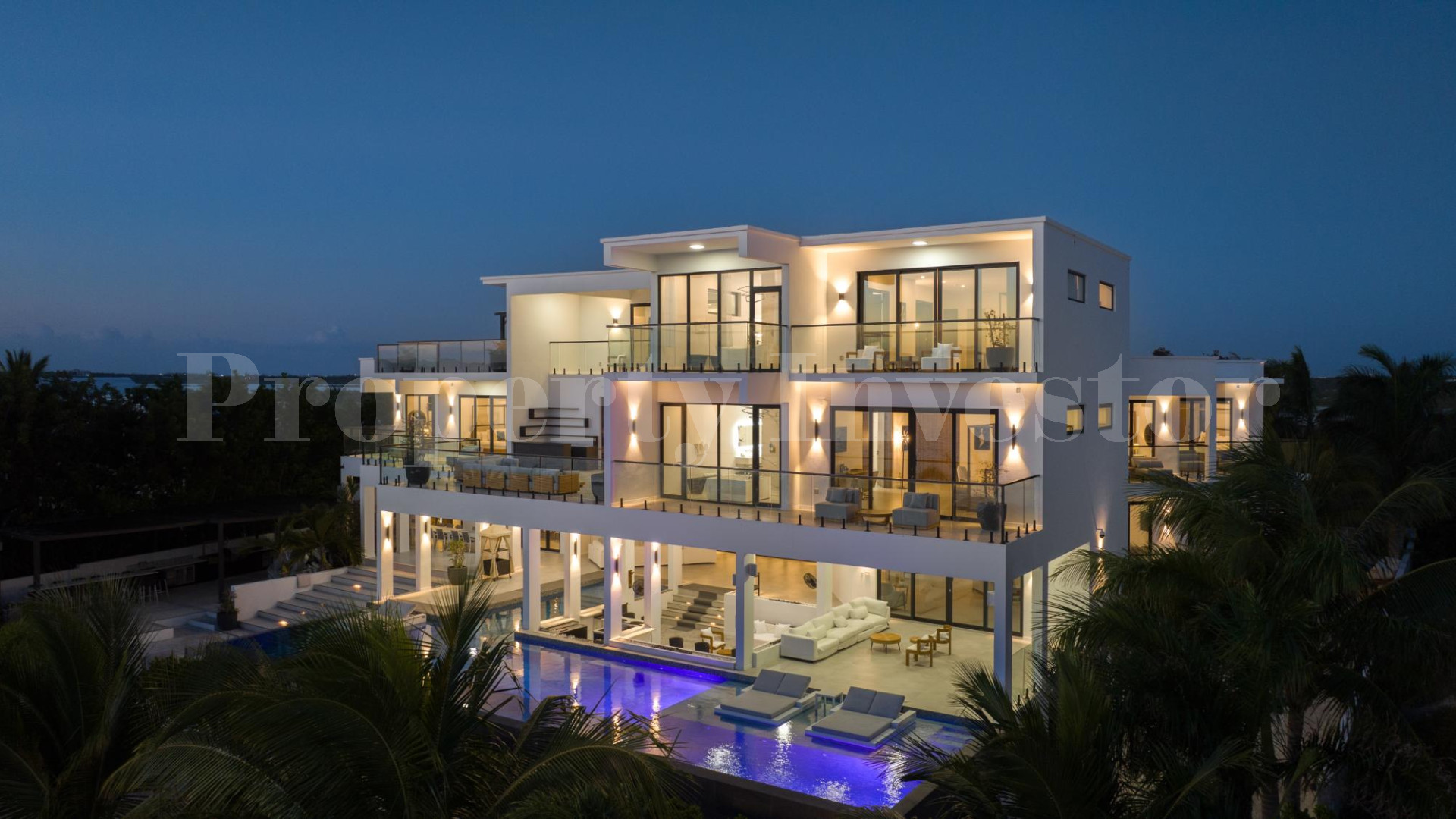 Premier 10 Bedroom Beachfront Trophy  Estate for Sale in Turtle Tail, Turks & Caicos