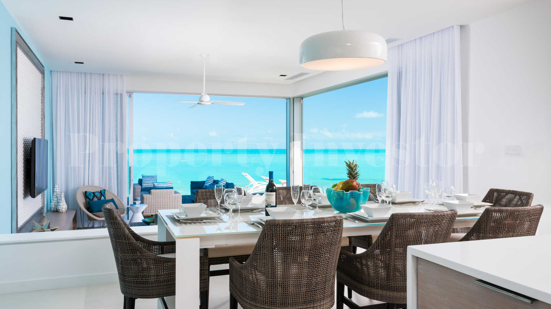 Gorgeous 15 Bedroom Private Beach Club Residence on Long Bay Beach, Turks & Caicos