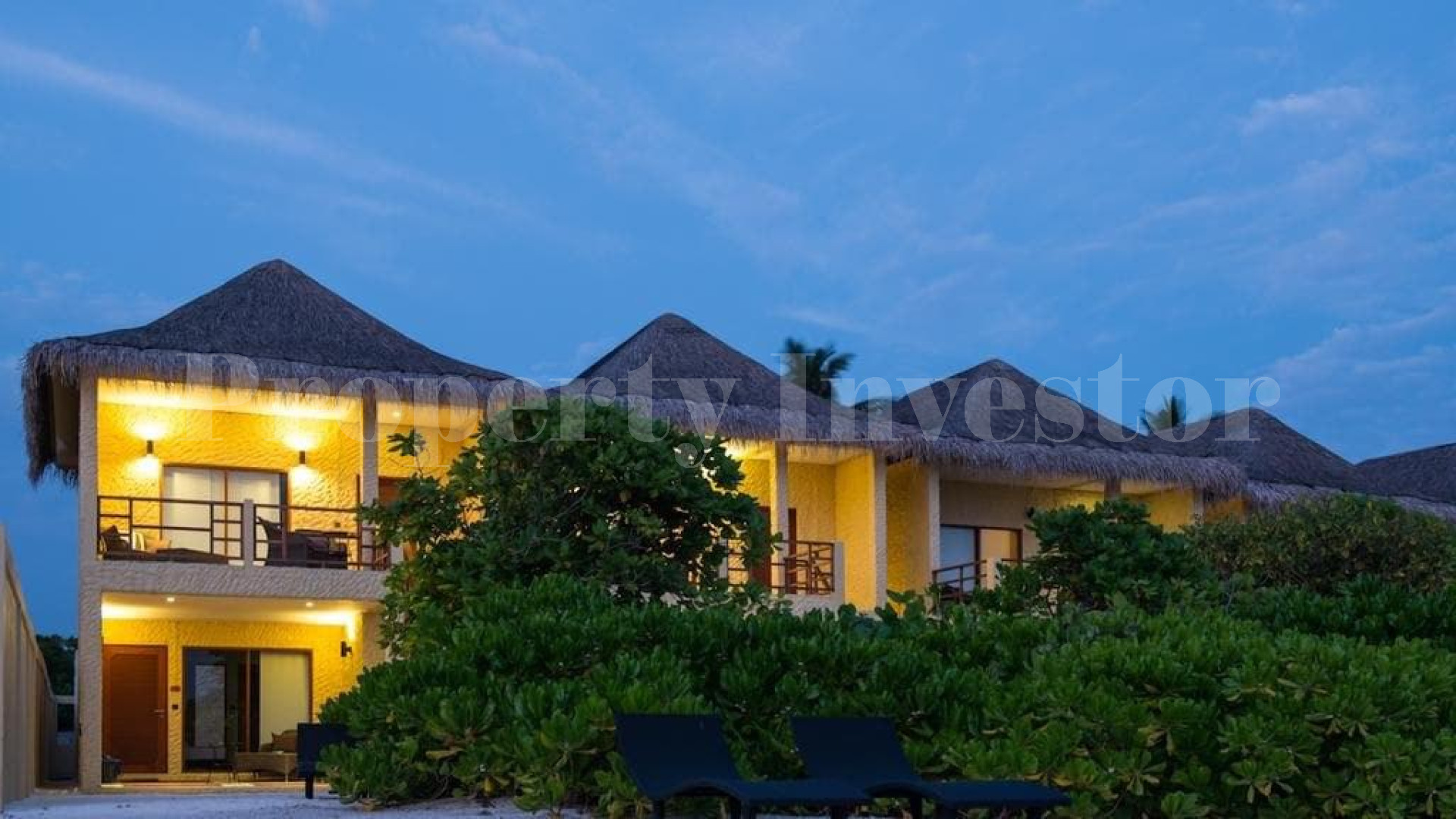 Functioning 42 Room Resort with 2 Hectare 50 Villa Development Expansion Plan for Sale in the Maldives