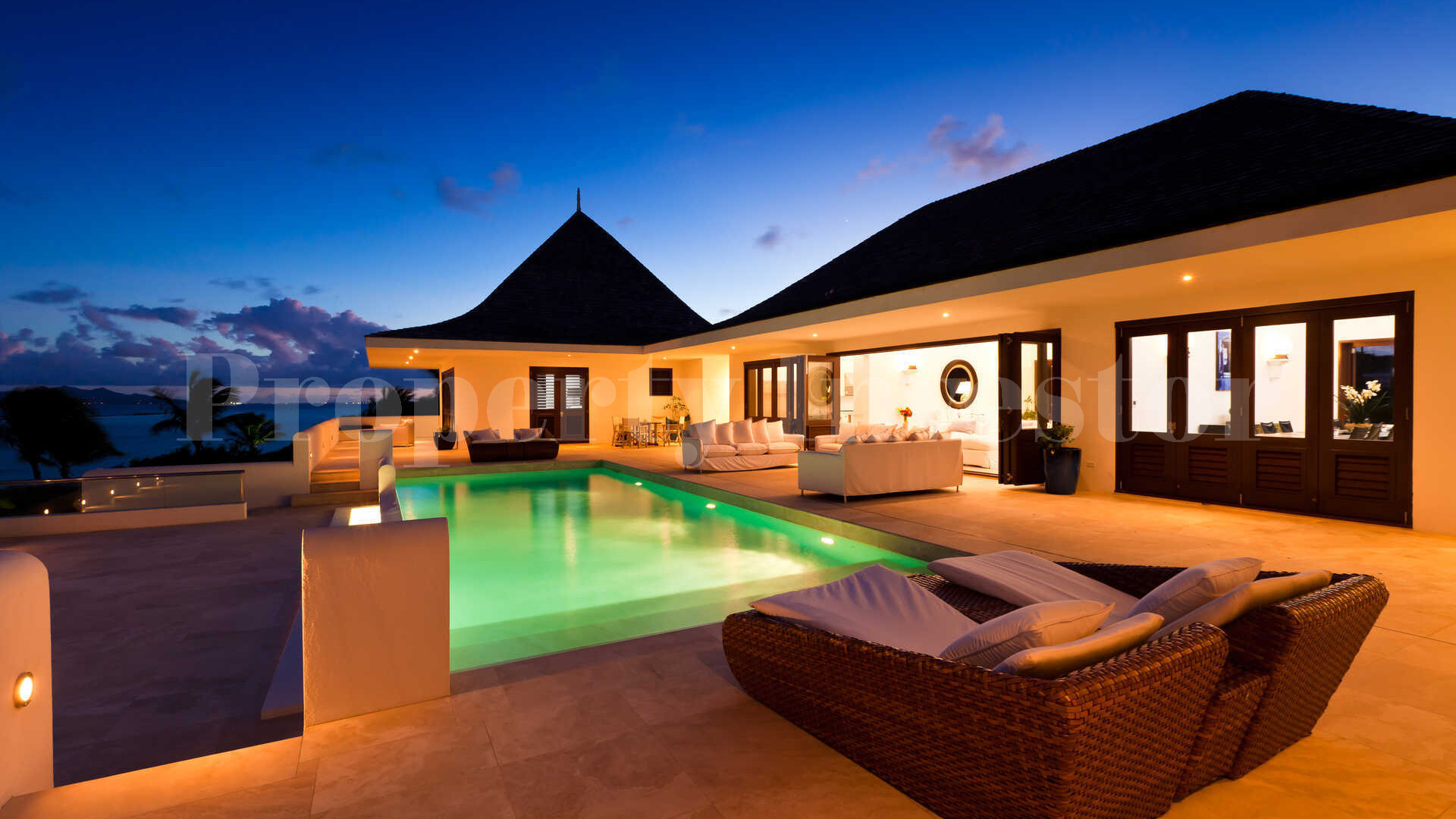 Stunning 10 Bedroom Modern Luxury Beachfront Villa in Anguilla