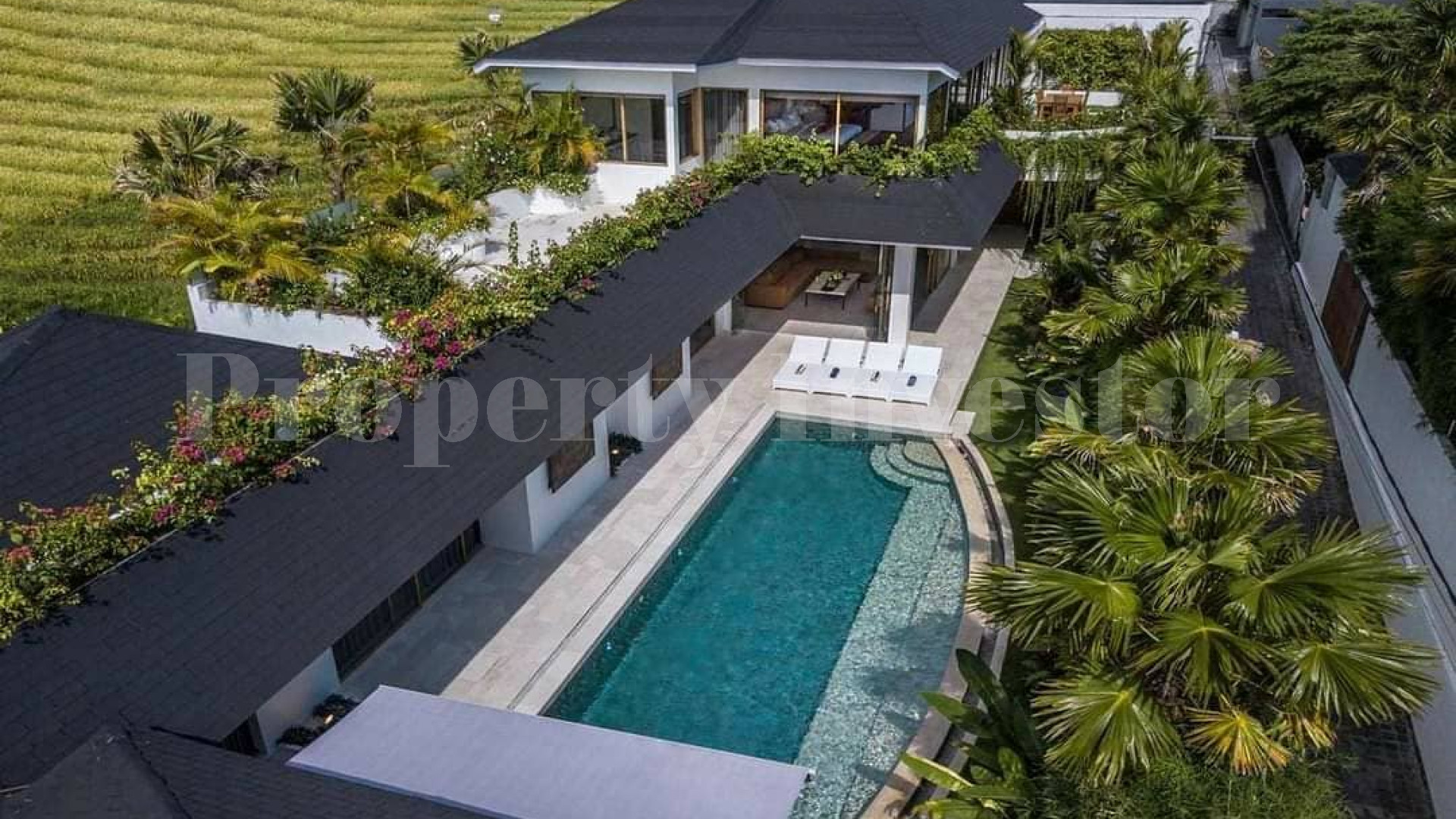 Elegant 5 Bedroom Contemporary Gated Community Villa for Sale in Canggu, Bali