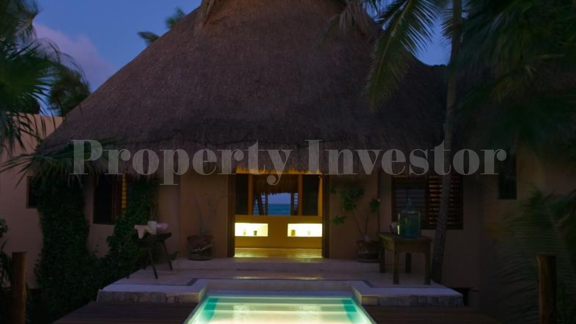 One-of-a-Kind 5 Bedroom Luxury Secluded Beachfront Eco Villa in the Sian Ka'an Biosphere Reserve, Tulum, Mexico