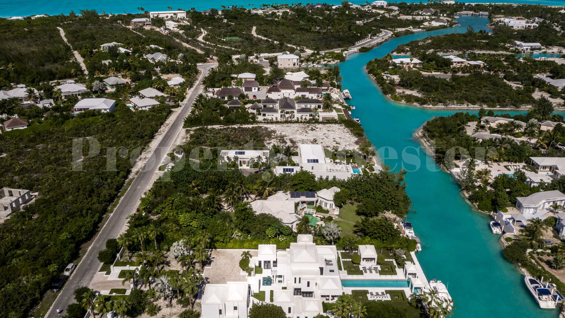 Dazzling 5 Bedroom Luxury Villa with Private Boat Dock in Leeward, Turks & Caicos