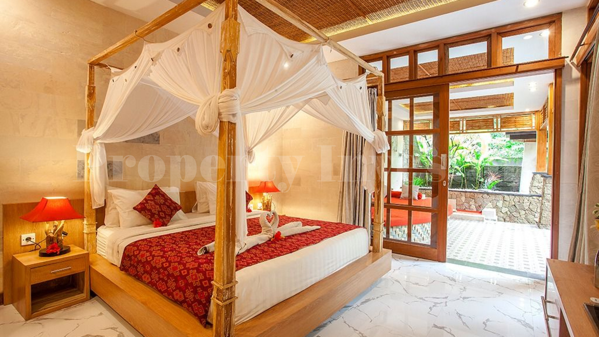 Perfectly Located 4 Villa/8 Bedroom Traditional Boutique Hotel for Sale in North Ubud, Bali