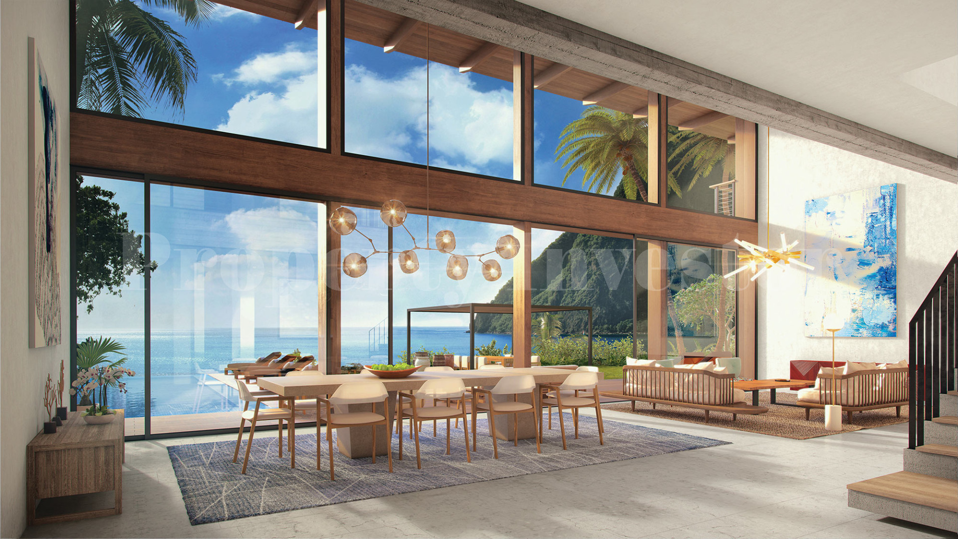 Ultra-Exclusive 4 Bedroom Luxury Beachfront Residence in Saint Lucia