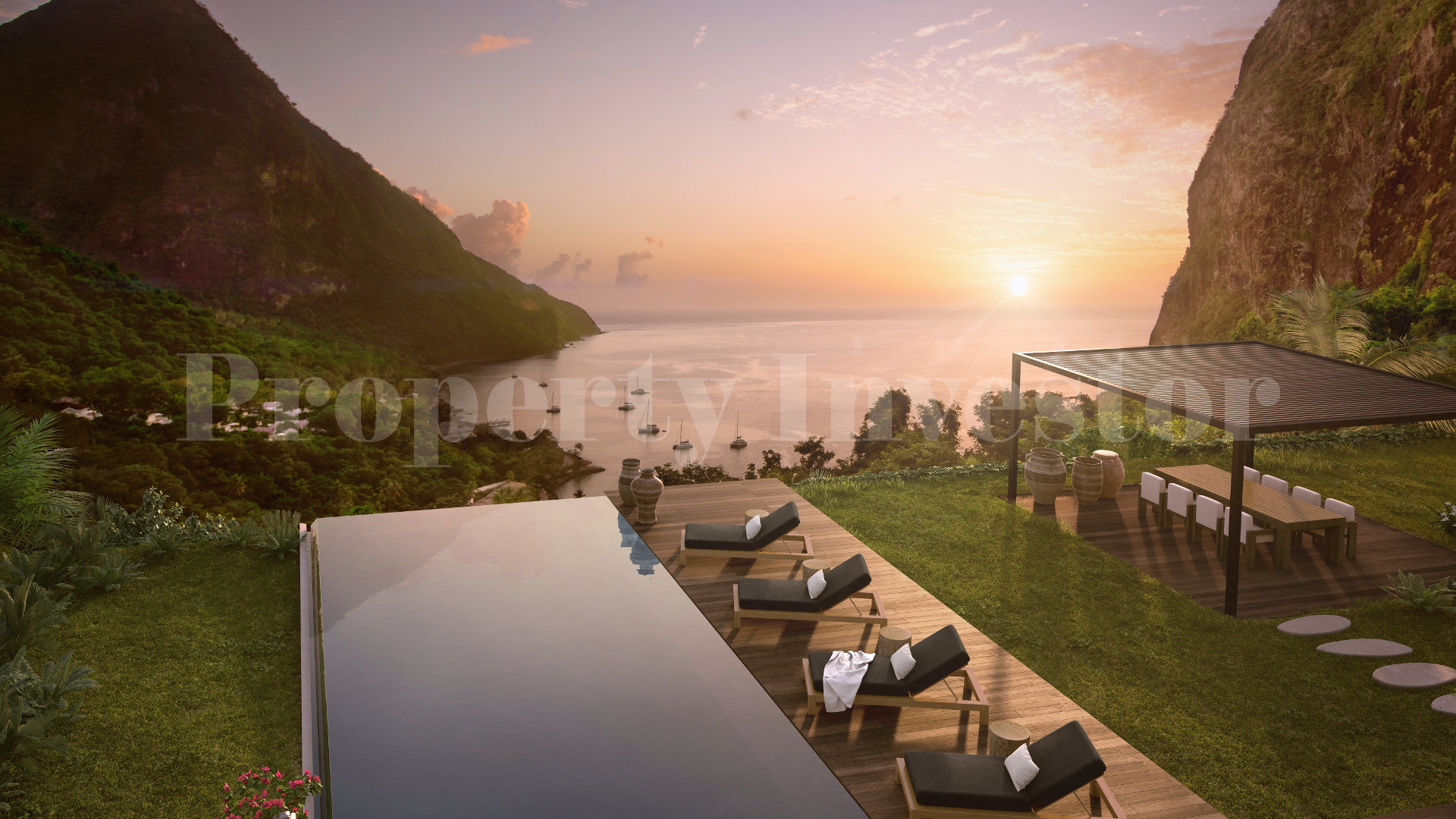 4 Bedroom Ultra-Luxury Hillside Homes in Saint Lucia