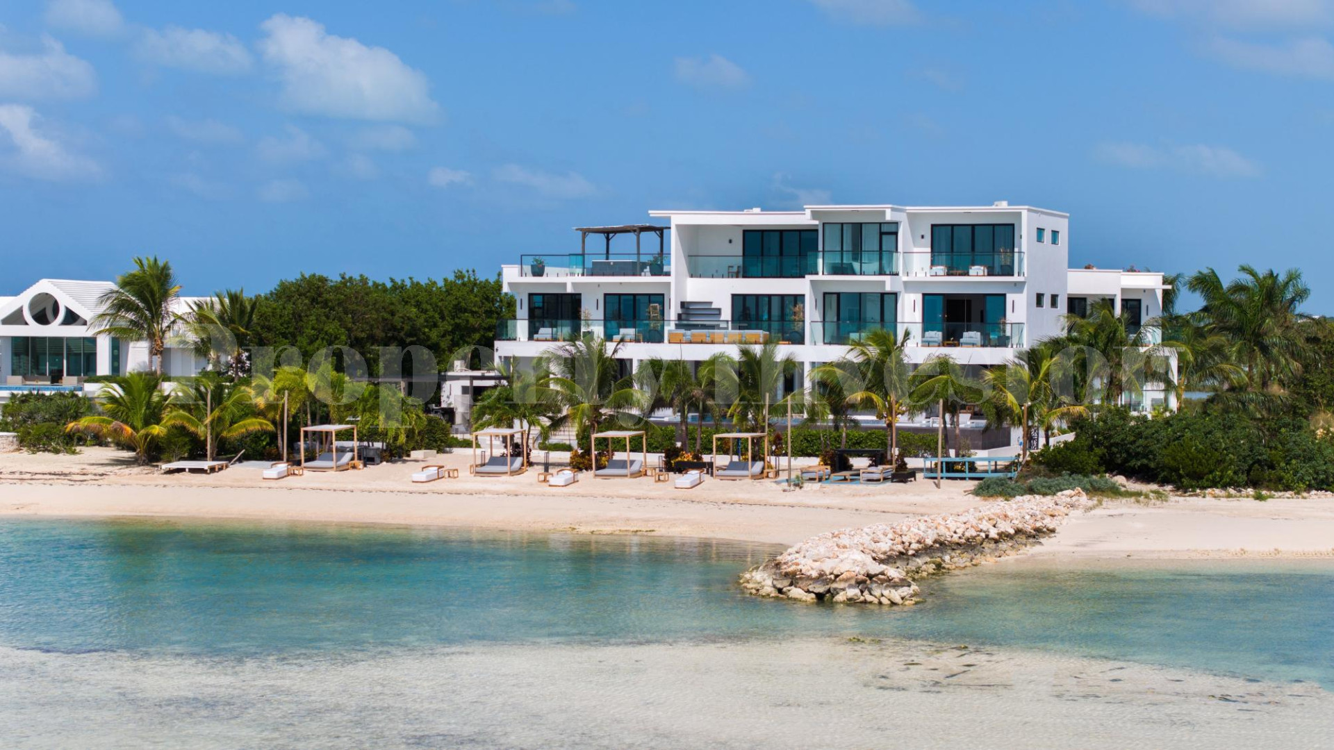 Premier 10 Bedroom Beachfront Trophy  Estate for Sale in Turtle Tail, Turks & Caicos