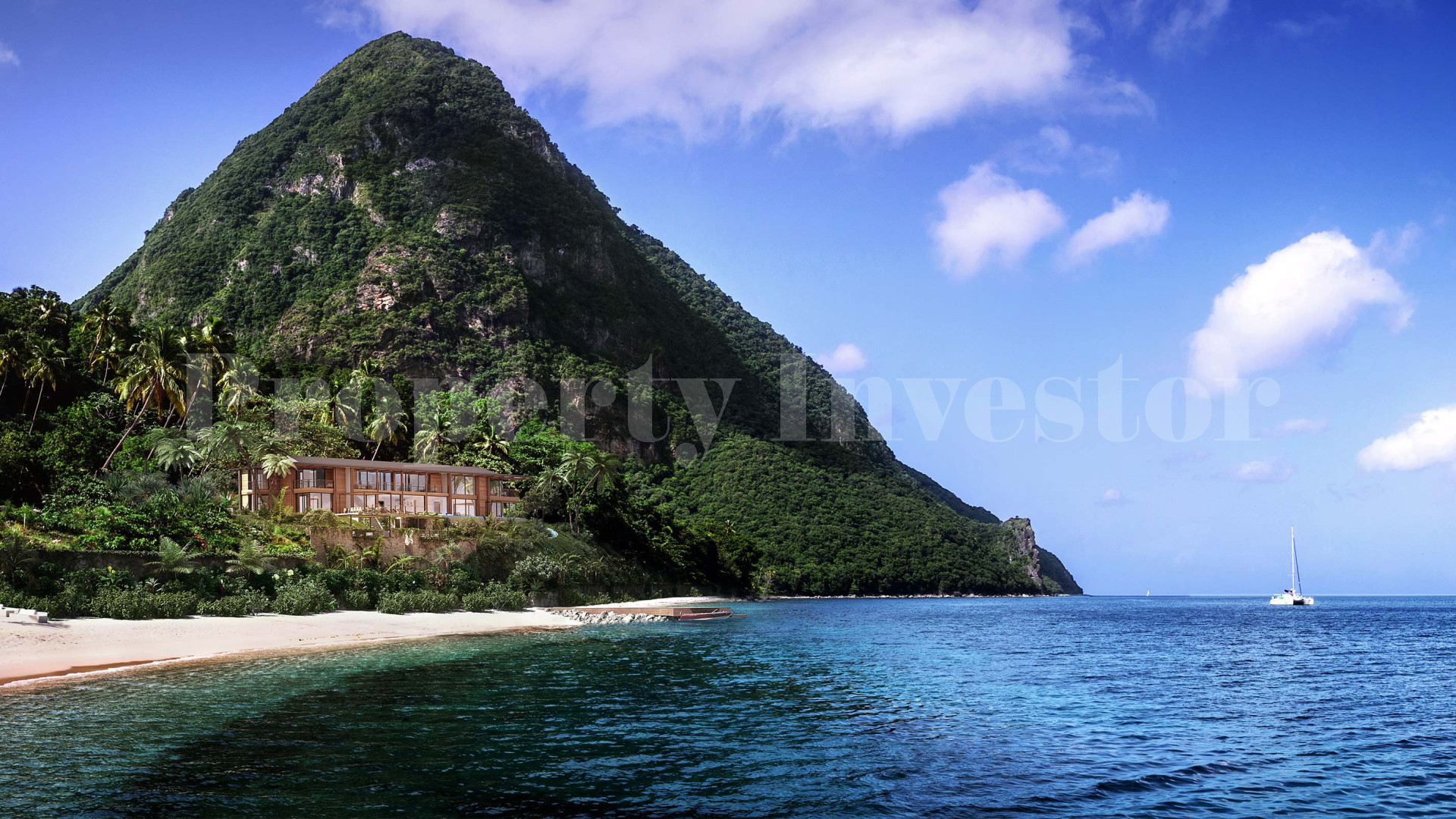 5 Bedroom Ultra-Luxury Beachfront Residence with Private Pier in Saint Lucia