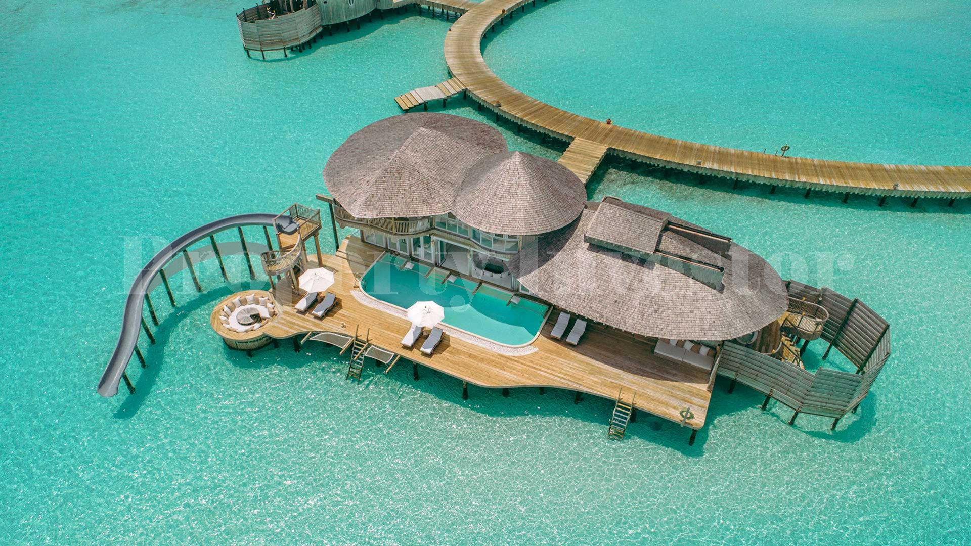 3 Bedroom Overwater Villa with Slide in the Maldives