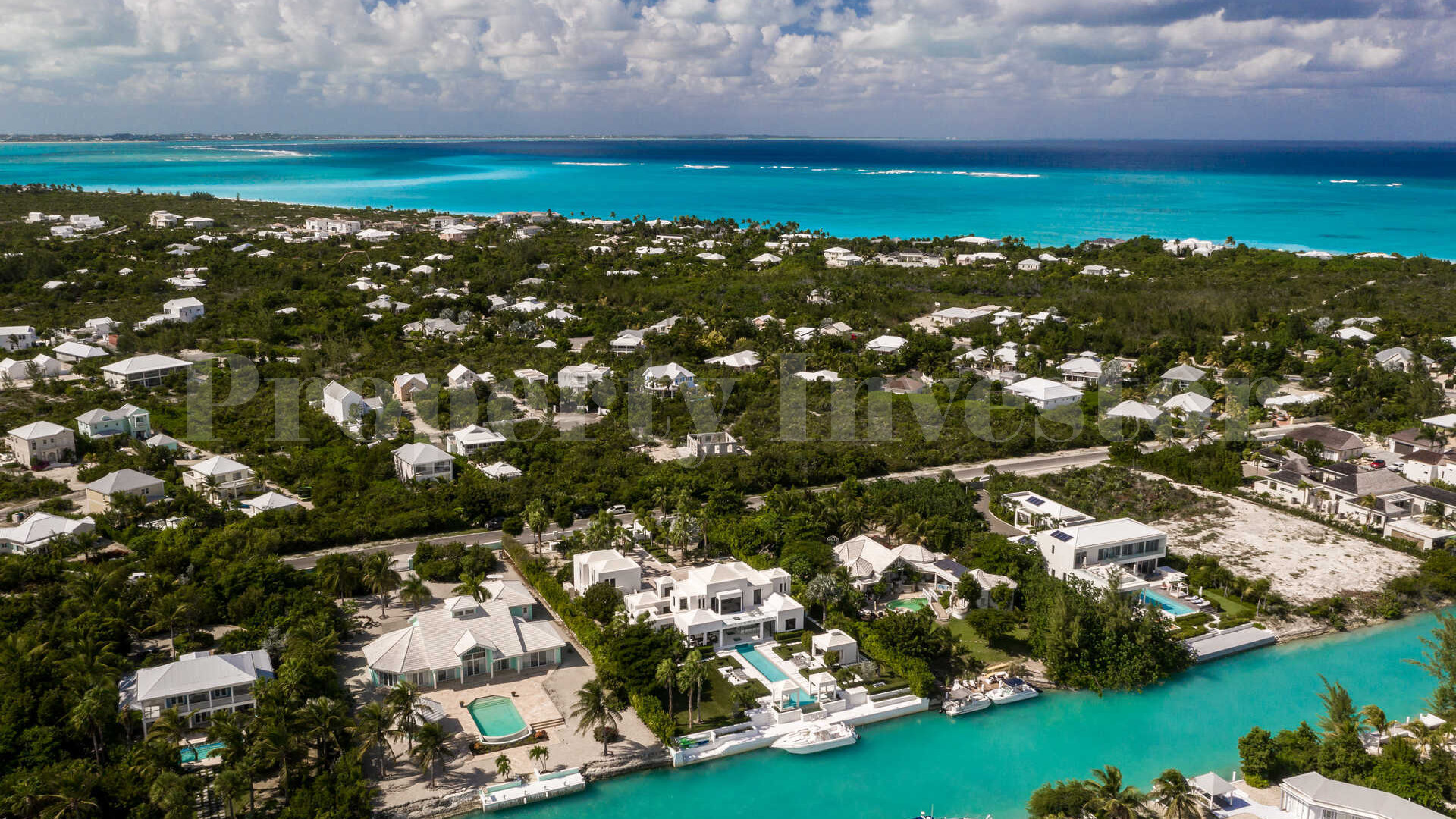 Dazzling 5 Bedroom Luxury Villa with Private Boat Dock in Leeward, Turks & Caicos