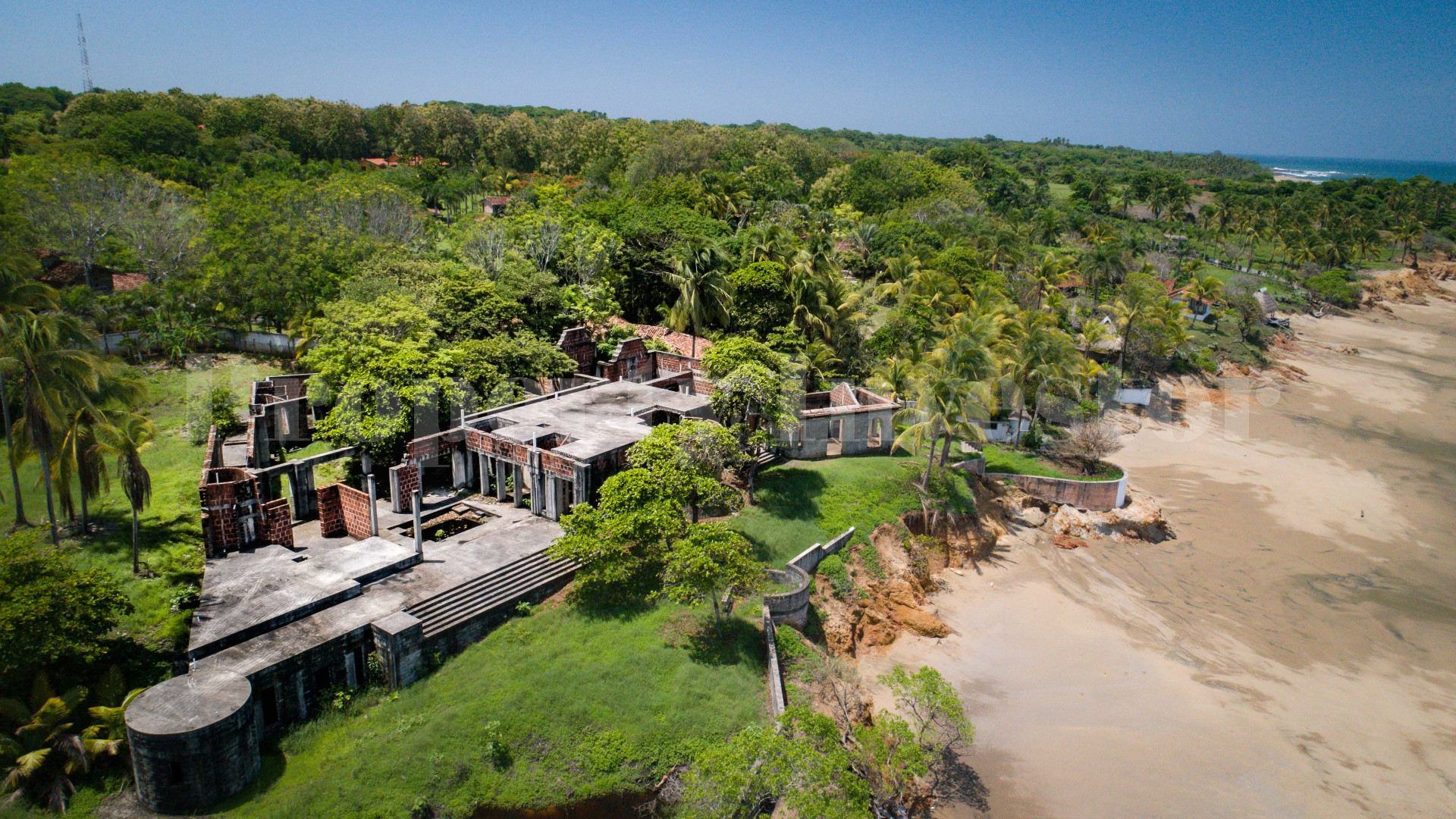 Magnificent 7 Bedroom Unfinished Beachfront Estate for Sale in Pedasi, Panama