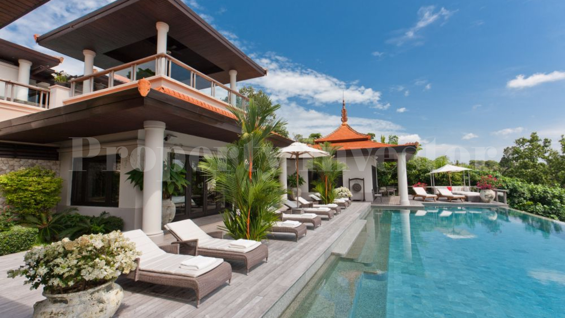 Fabulously Unique 6 Bedroom Oceanview Luxury Villa with 180° Panoramic Views & Private Beach for Sale in a 5* World Class Resort in Phuket