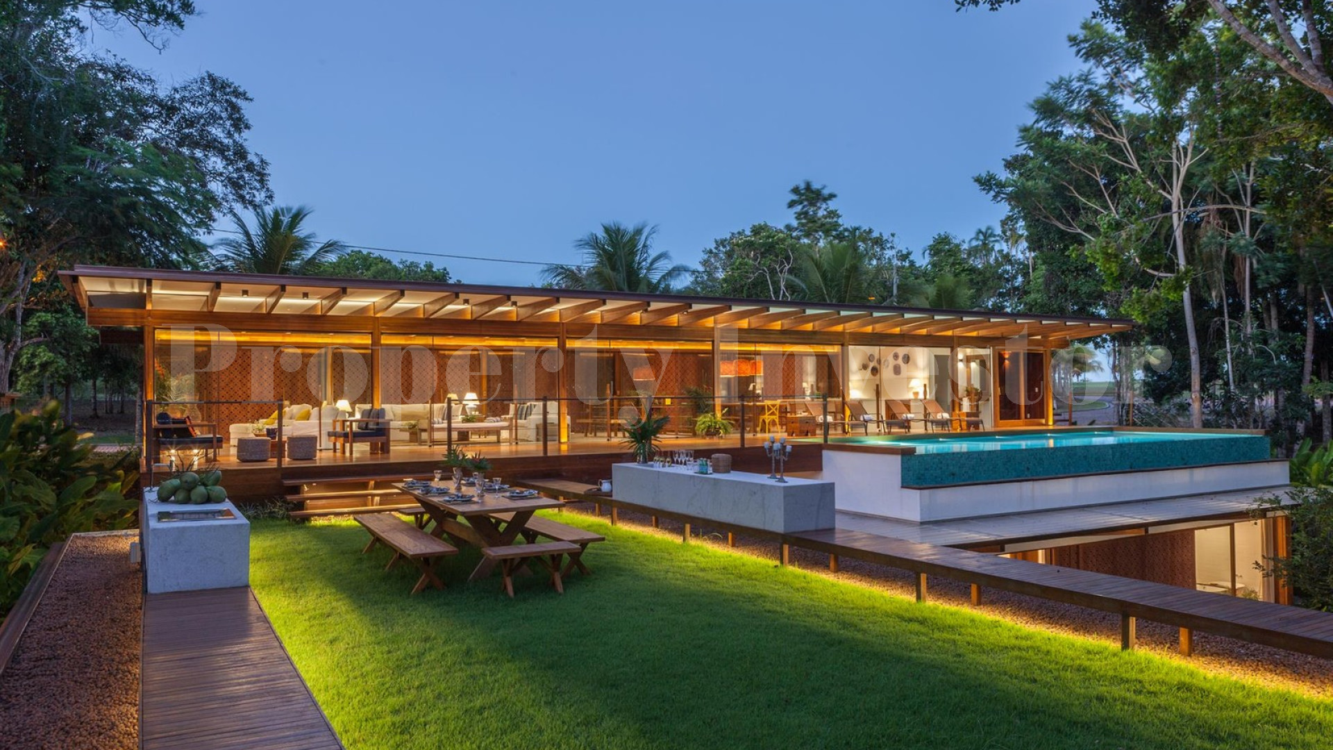 One-of-a-Kind 6 Bedroom Tropical Luxury Designer Rainforest Villa for Sale in Trancoso, Brazil