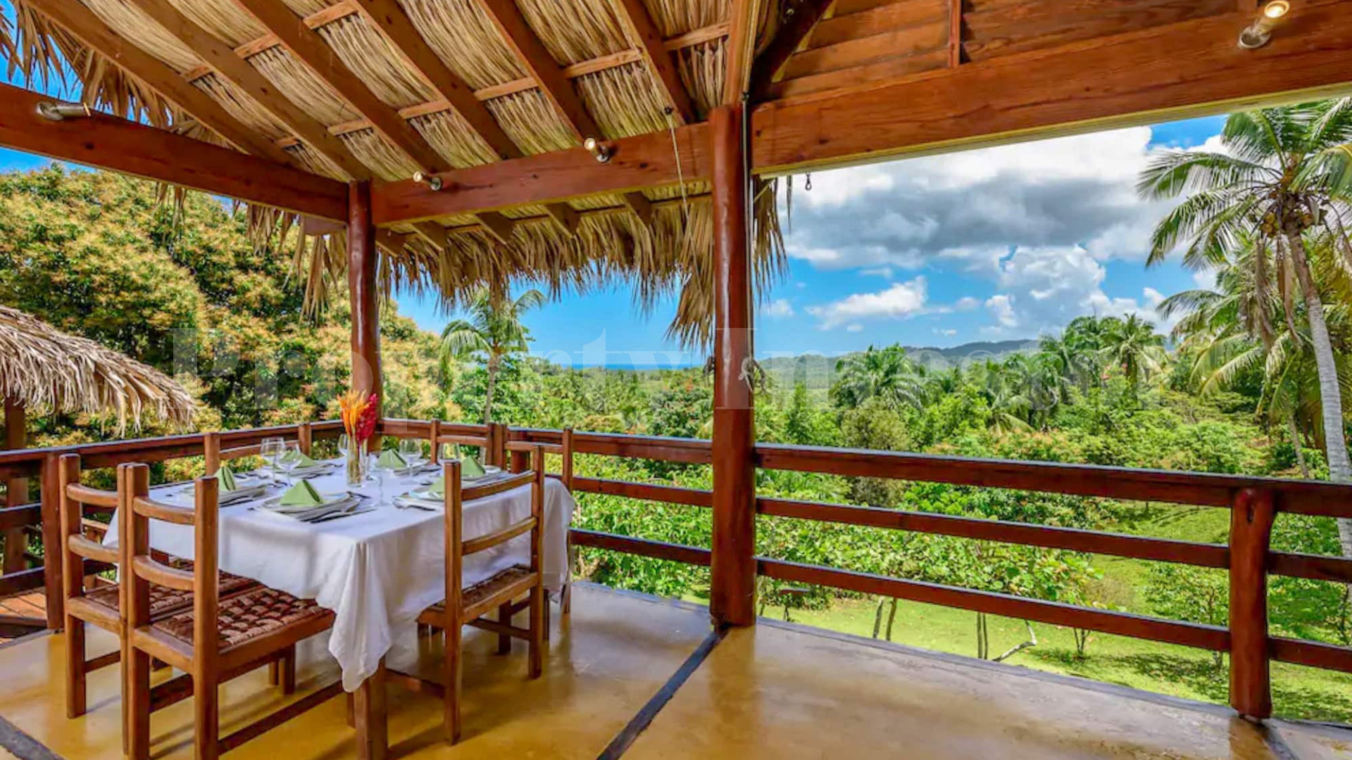 Handcrafted 5 Bedroom Eco Retreat with Incredible Ocean Views & Tropical Gardens for Sale Near Las Terrenas, Dominican Republic