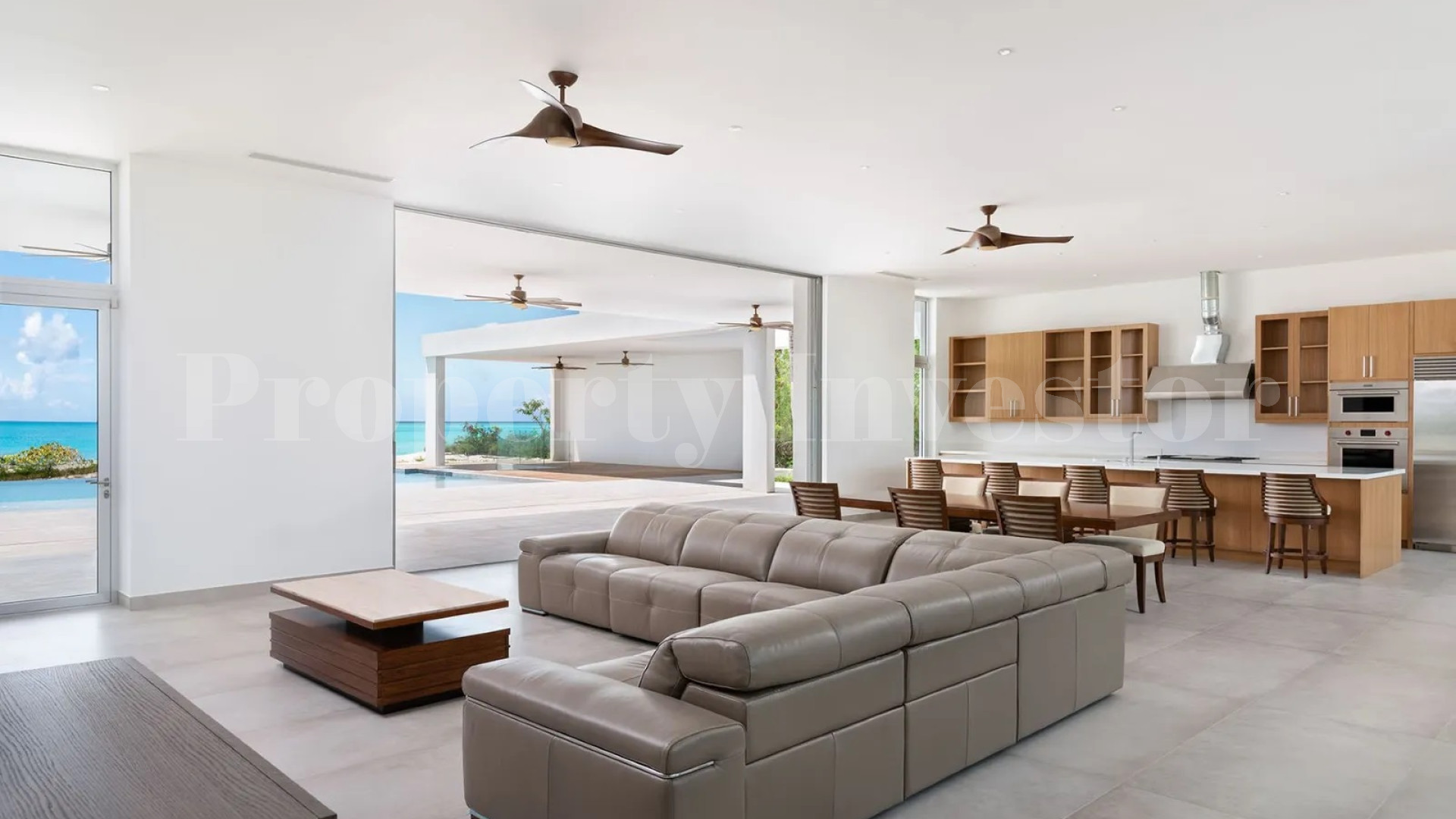 World Class 8 Bedroom Modern Beachfront Luxury Villa in Leeward, Turks & Caicos