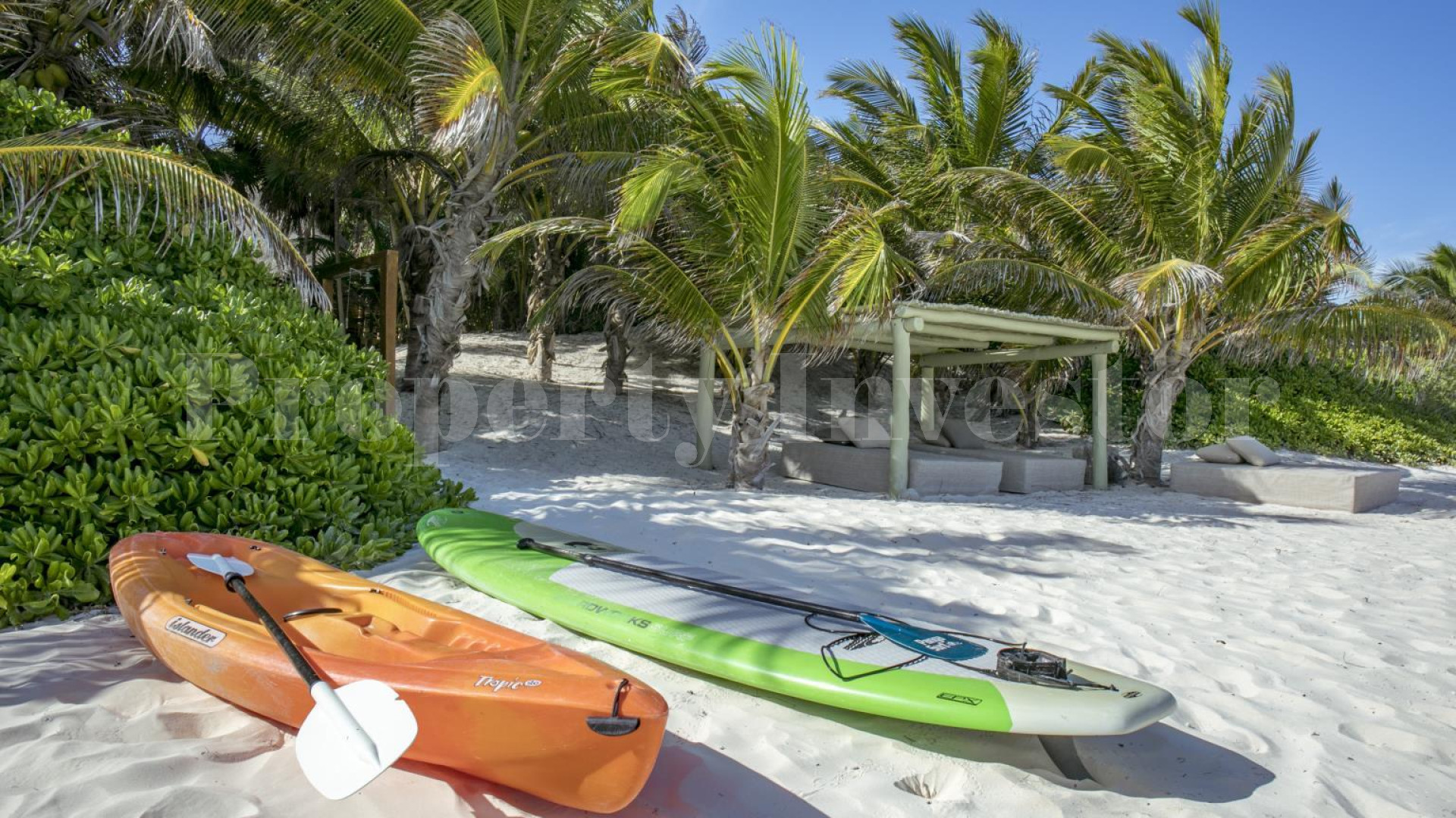 One-of-a-Kind 5 Bedroom Luxury Secluded Beachfront Eco Villa in the Sian Ka'an Biosphere Reserve, Tulum, Mexico