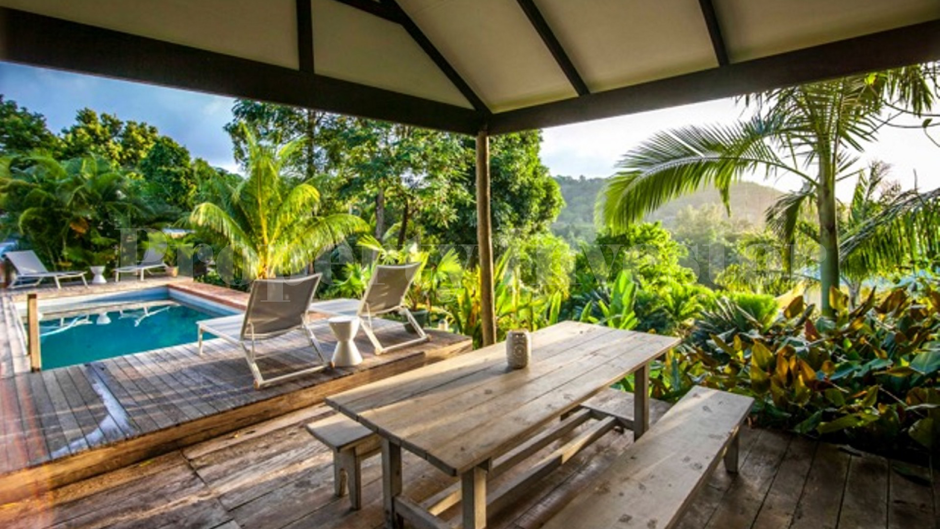 Lush 6 Bedroom Sea View Property Set on Landscaped Tropical Gardens in Mahé, Seychelles