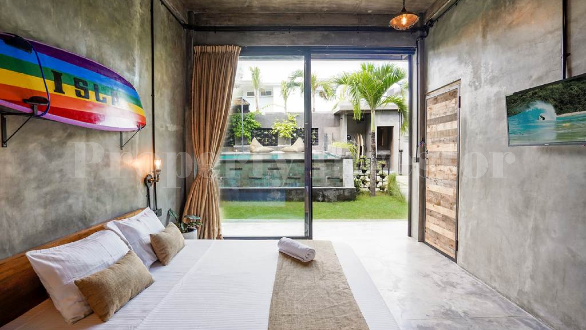 Modern 3 Bedroom Concrete Industrial Style Villa for Sale in Umalas, Bali