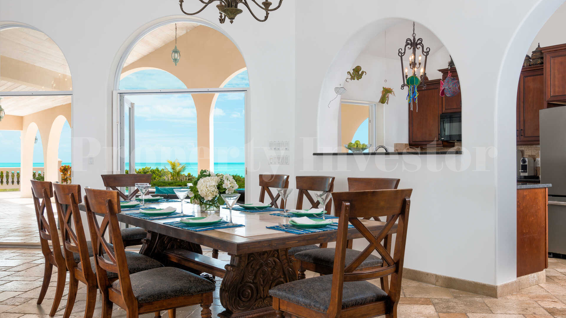 Popular 7 Bedroom Beachfront Rental Villa on Long Beach, Turks & Caicos