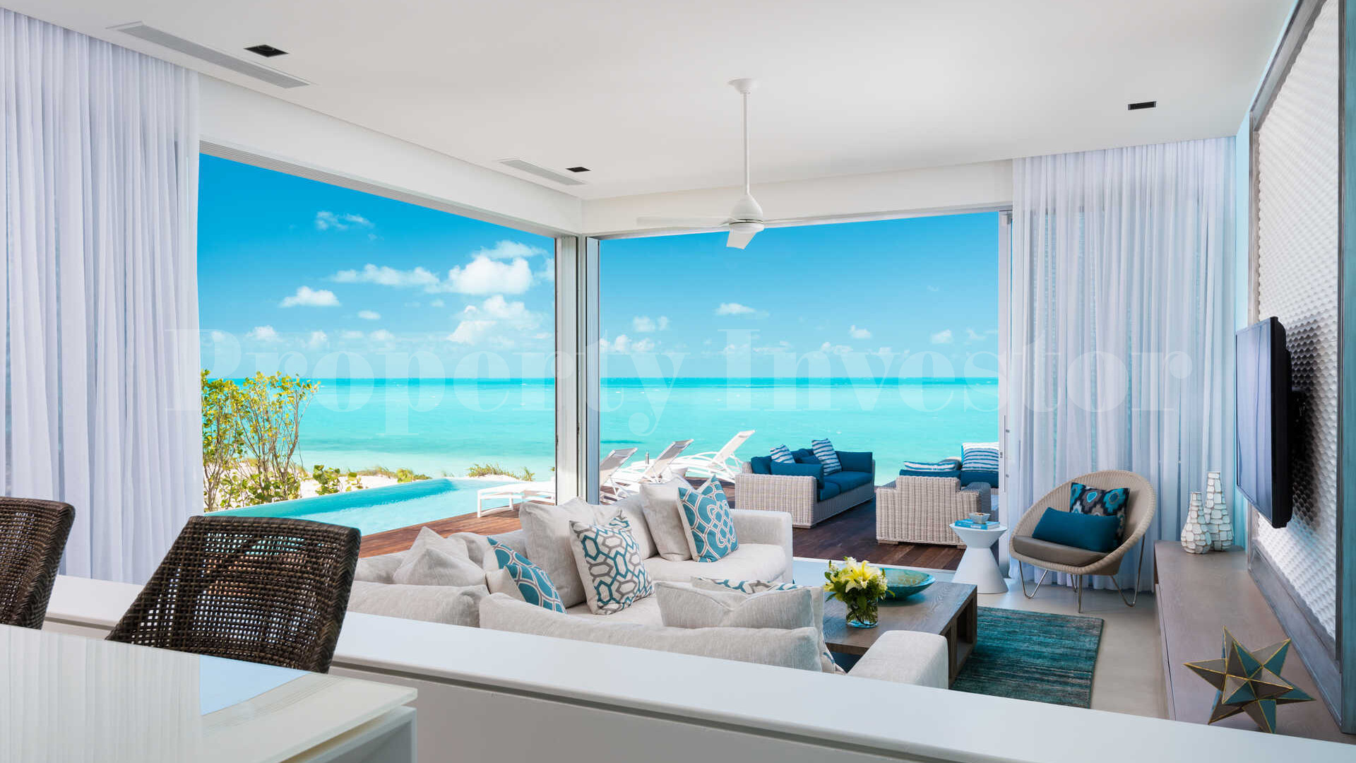 Gorgeous 15 Bedroom Private Beach Club Residence on Long Bay Beach, Turks & Caicos