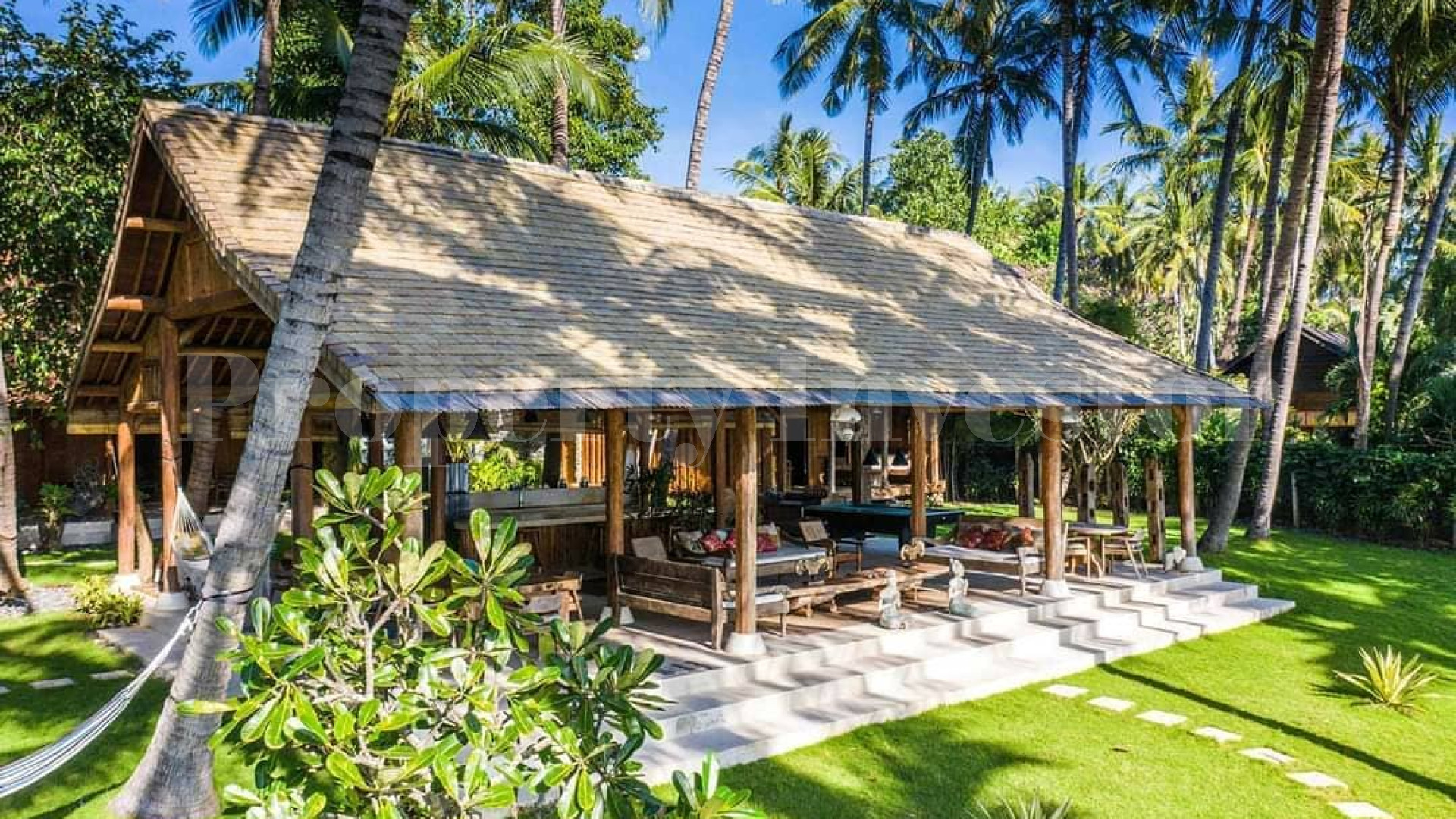 Breathtaking 7 Bedroom Absolute Beachfront Retreat for Sale in Tianyar, North Bali