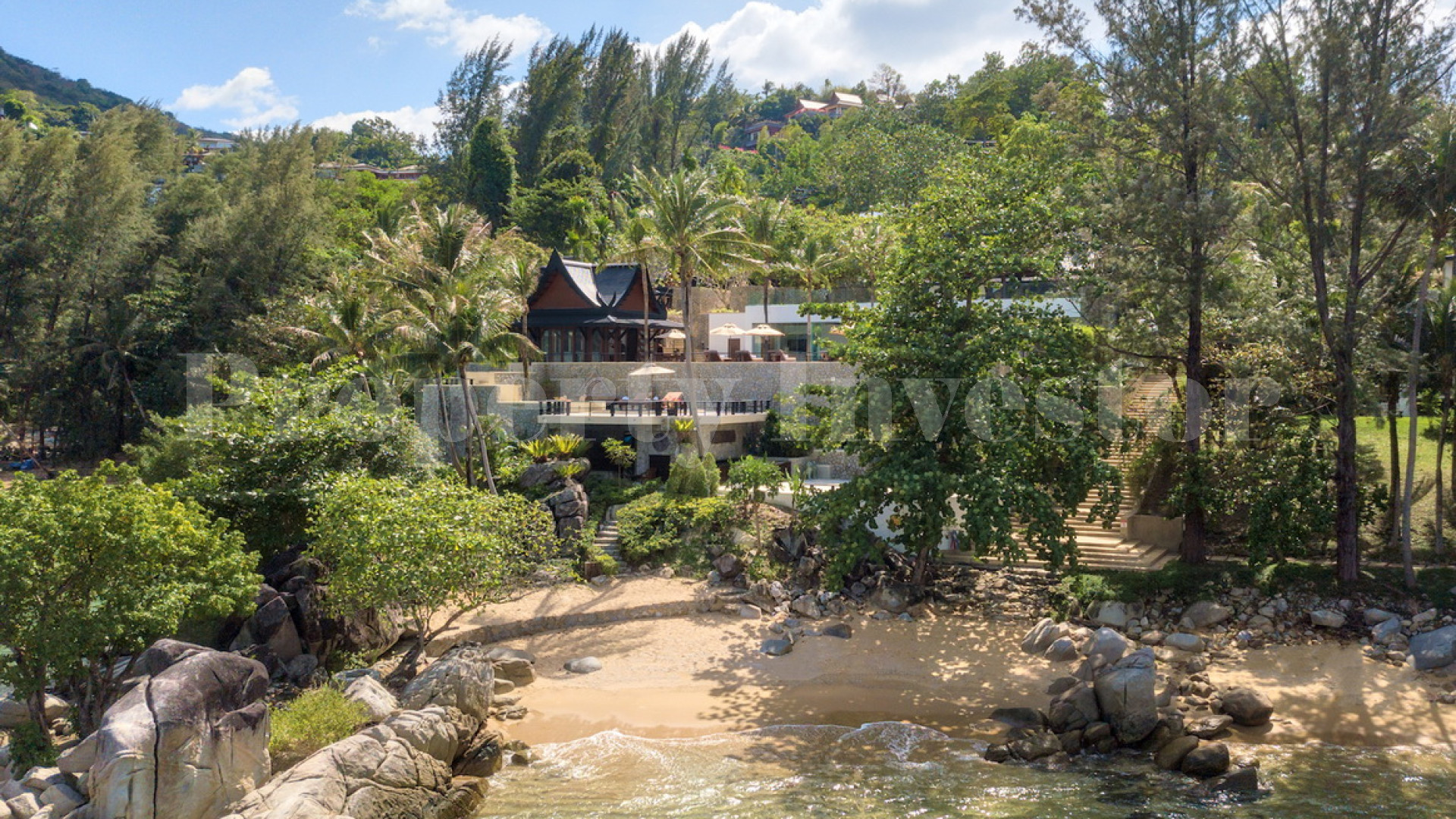 Stunning 6 Bedroom Modern Beachfront Thai Style Villa for Sale in Phuket