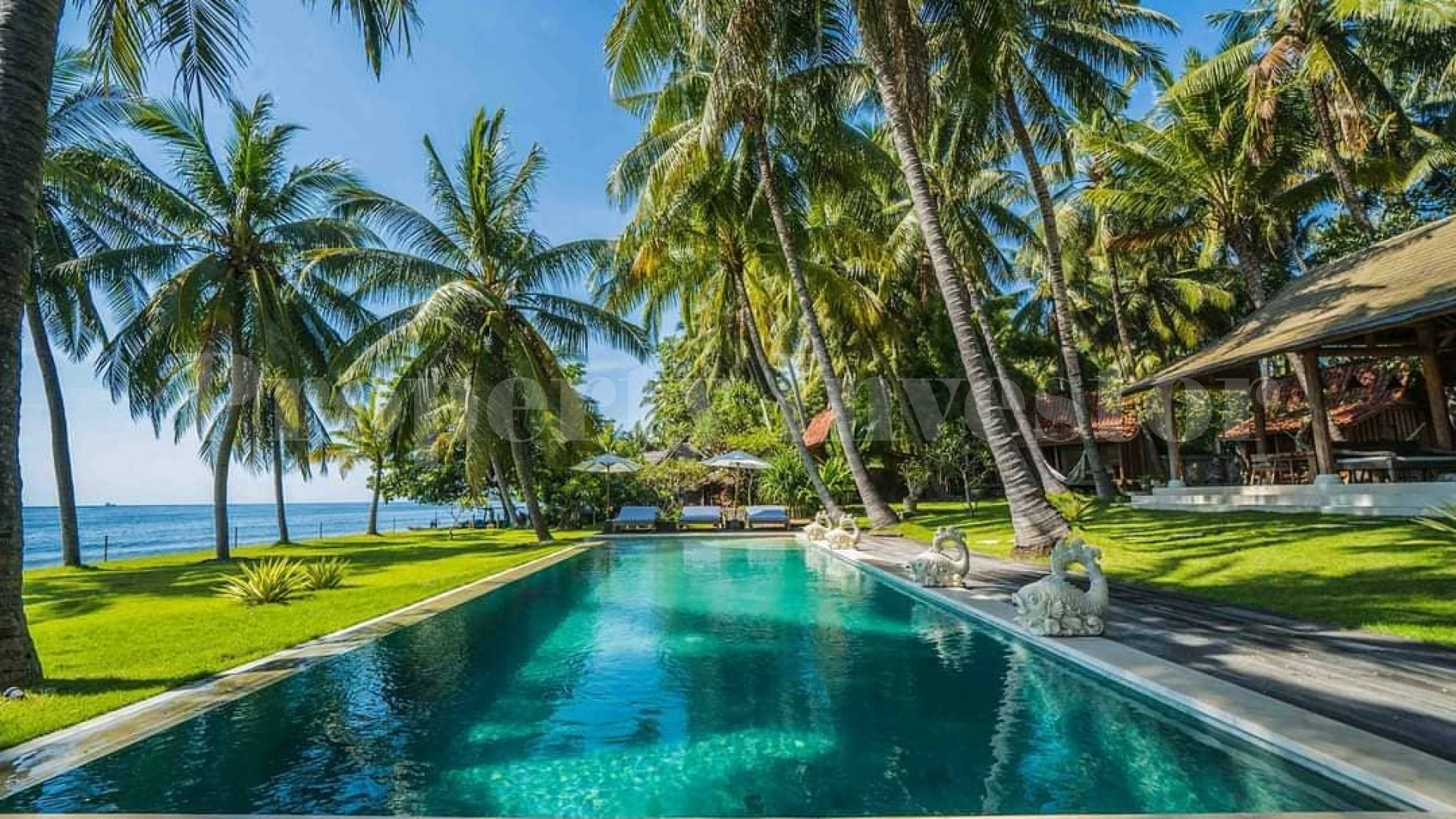 Breathtaking 7 Bedroom Absolute Beachfront Retreat for Sale in Tianyar, North Bali