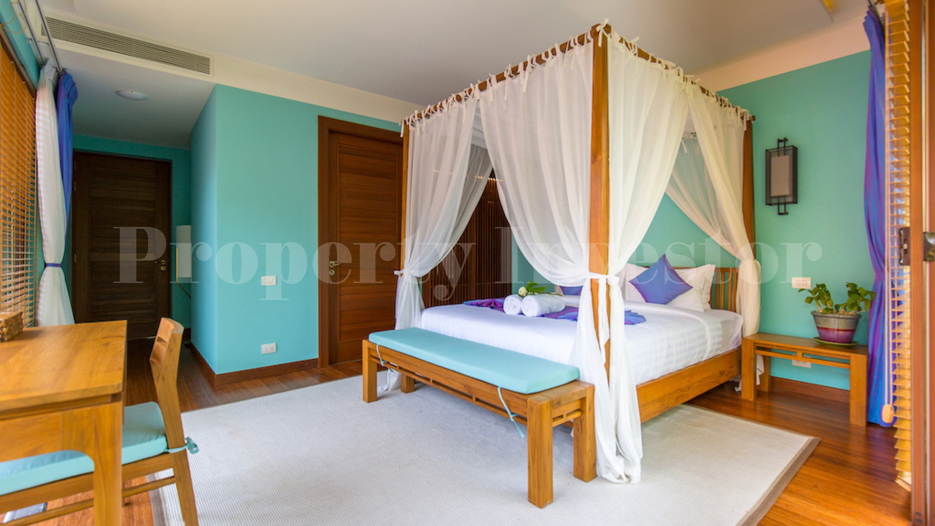 Tropical 5 Bedroom Luxury Thai Style Beach Villa for Sale in Samui