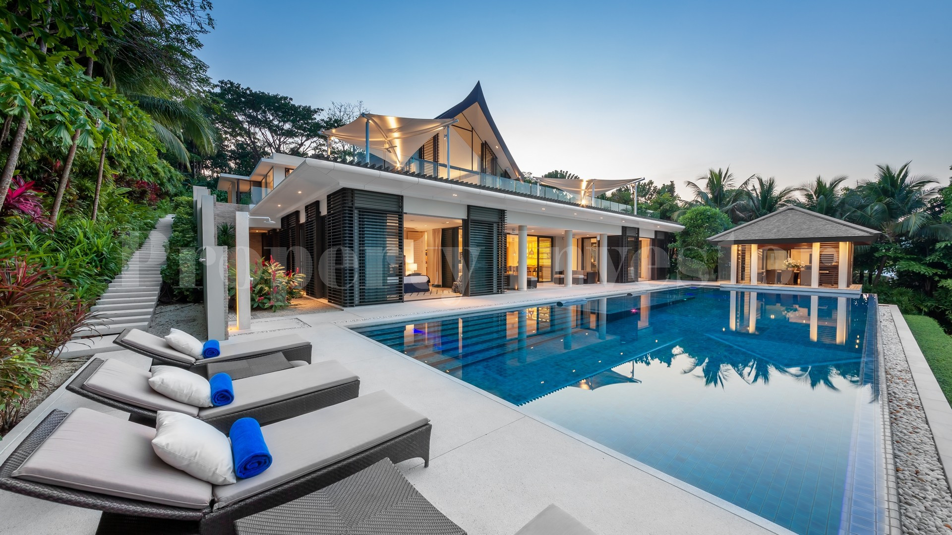 Gorgeous 5 Bedroom Private Luxury Designer Beachfront Villa for Sale in Cape Yamu, Phuket