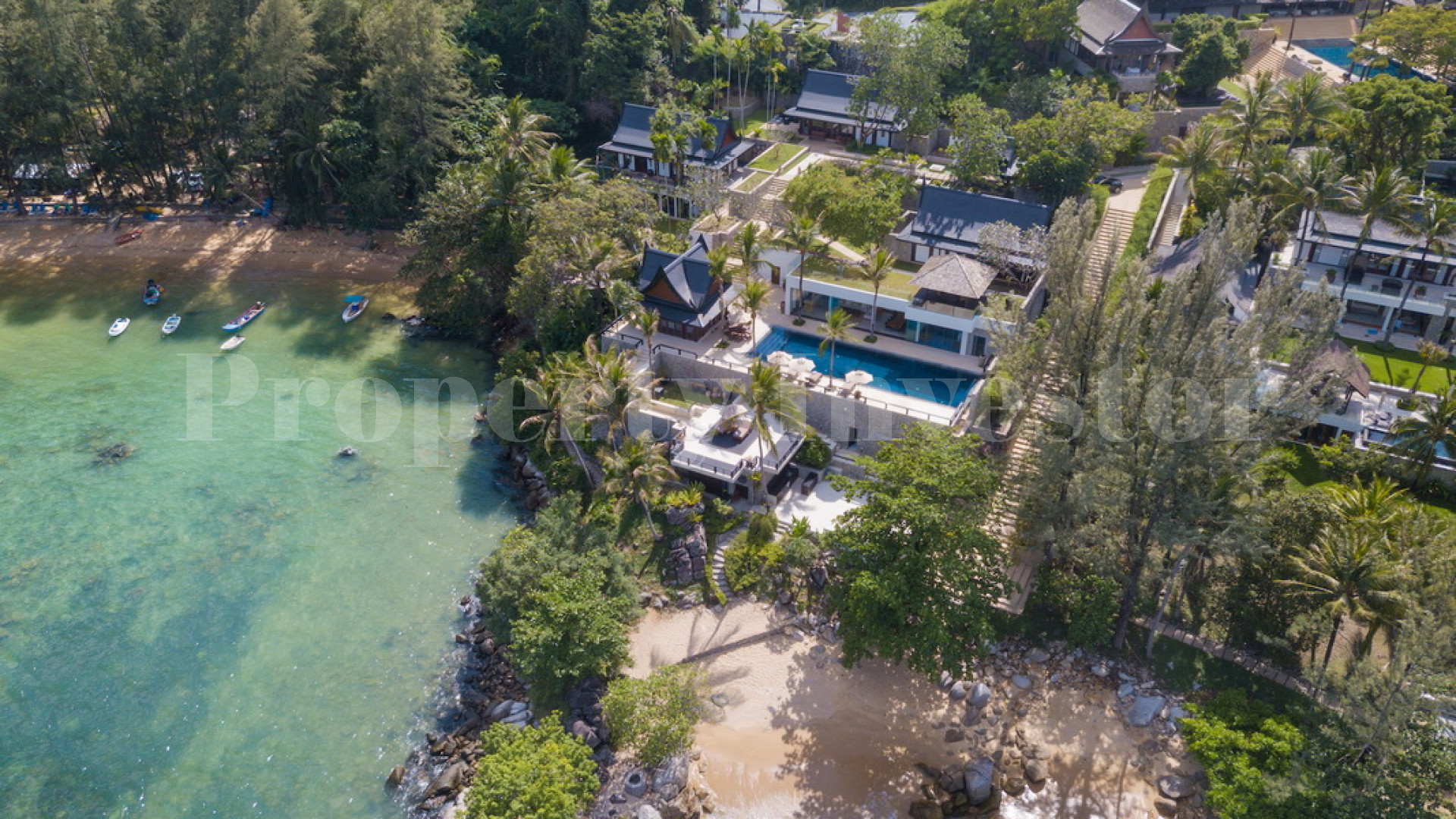 Stunning 6 Bedroom Modern Beachfront Thai Style Villa for Sale in Phuket