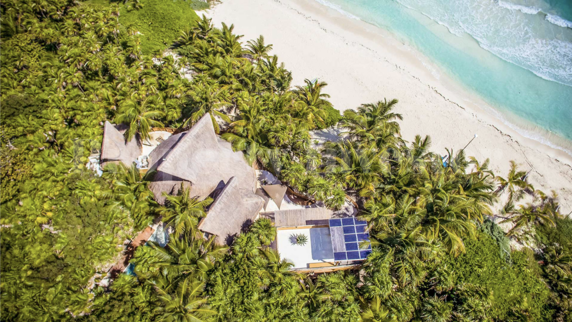 One-of-a-Kind 5 Bedroom Luxury Secluded Beachfront Eco Villa in the Sian Ka'an Biosphere Reserve, Tulum, Mexico