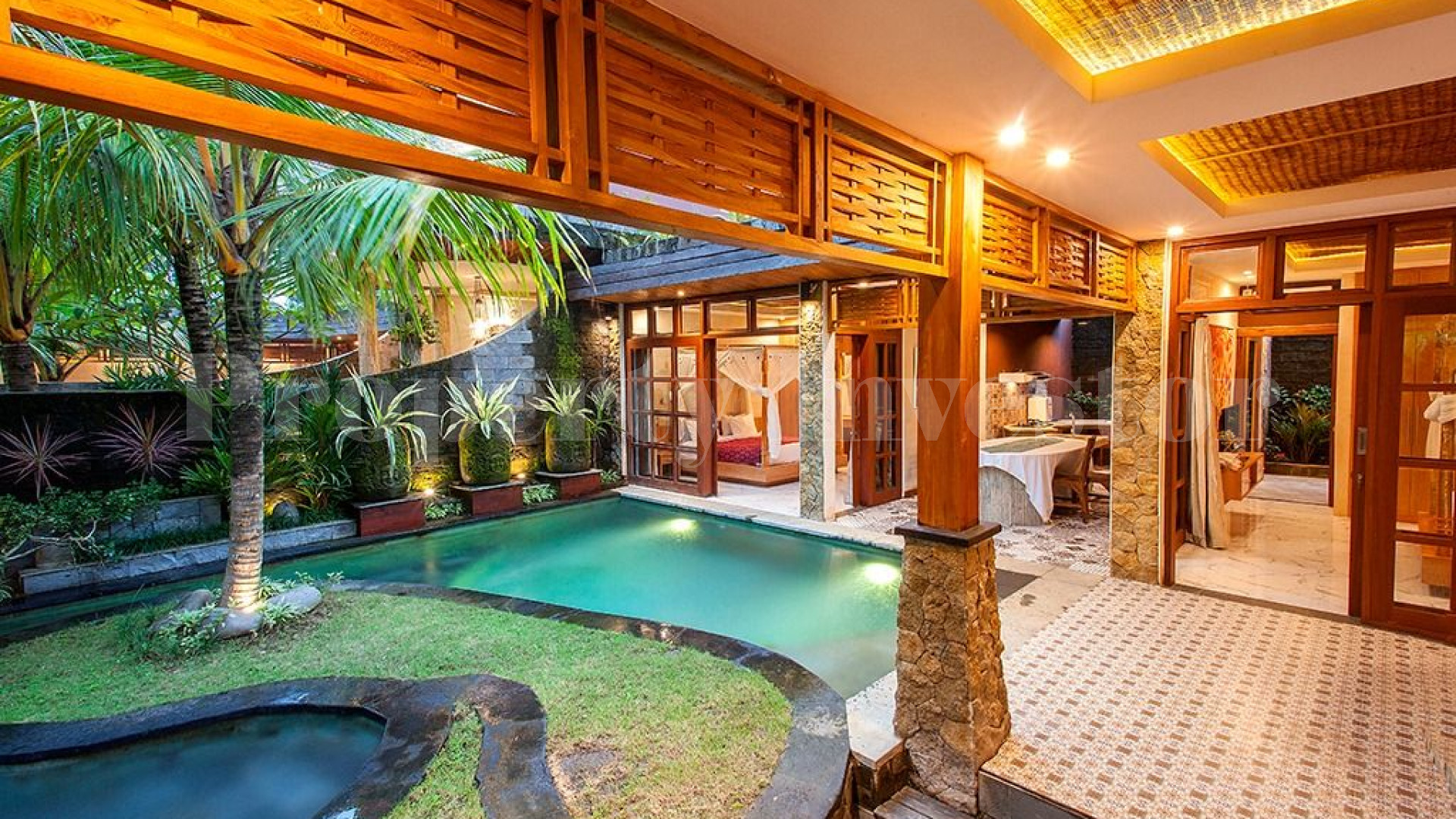 Perfectly Located 4 Villa/8 Bedroom Traditional Boutique Hotel for Sale in North Ubud, Bali