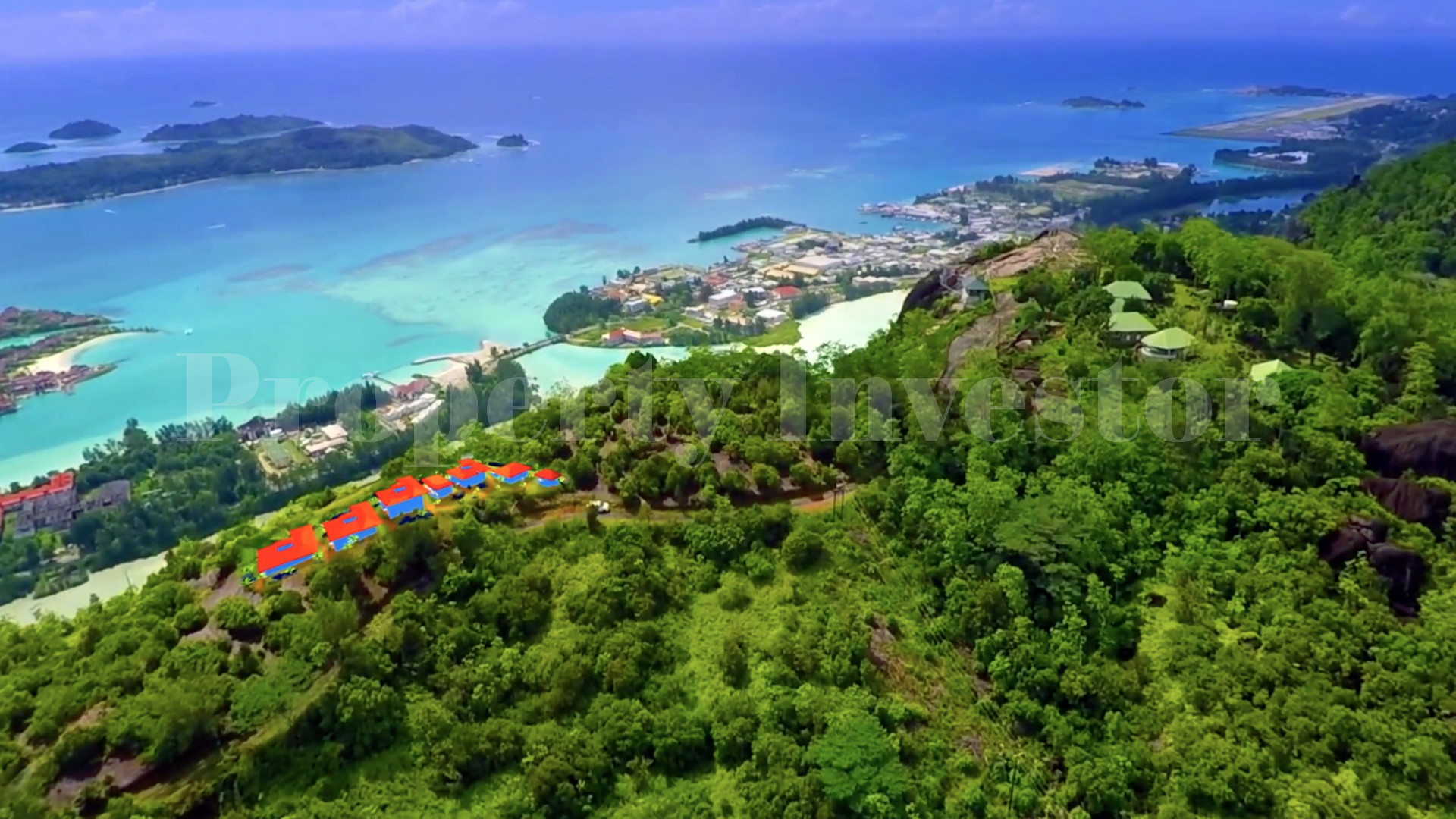 5.46 Hectare Mountaintop Land for Private or Residential Development with Unbeatable 360° Sea & Mountain Views for Sale in Mahé, Seychelles