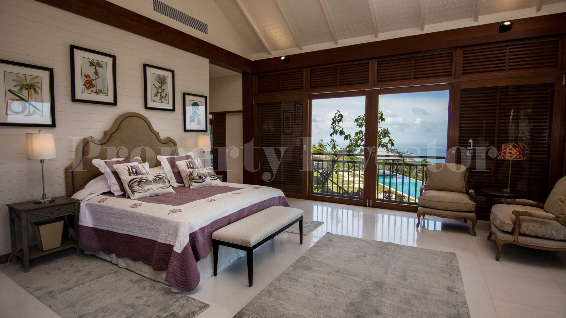 Stunning 6 Bedroom Contemporary Luxury Tropical Hilltop Villa with Breathtaking Ocean Views for Sale in Mahé, Seychelles