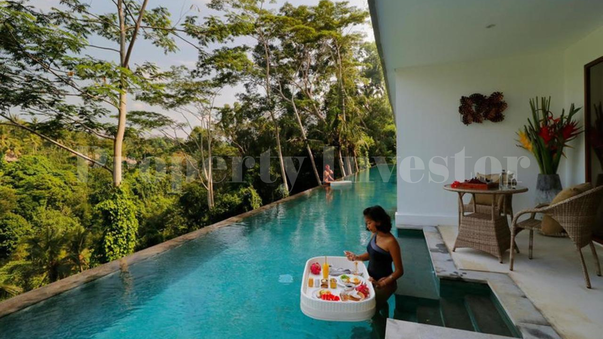 18 Bedroom 4* Star Boutique Hotel & Retreat with Unbelievable Jungle View Infinity Pool for Sale in East Ubud, Bali