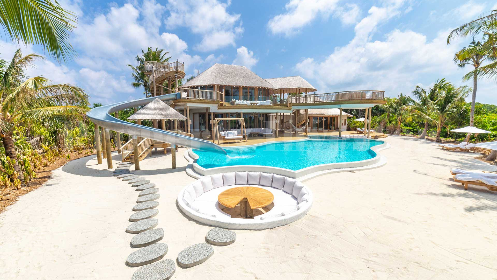 Exclusive 3 Bedroom Private Island Beach Residence with Slide for Sale in the Maldives