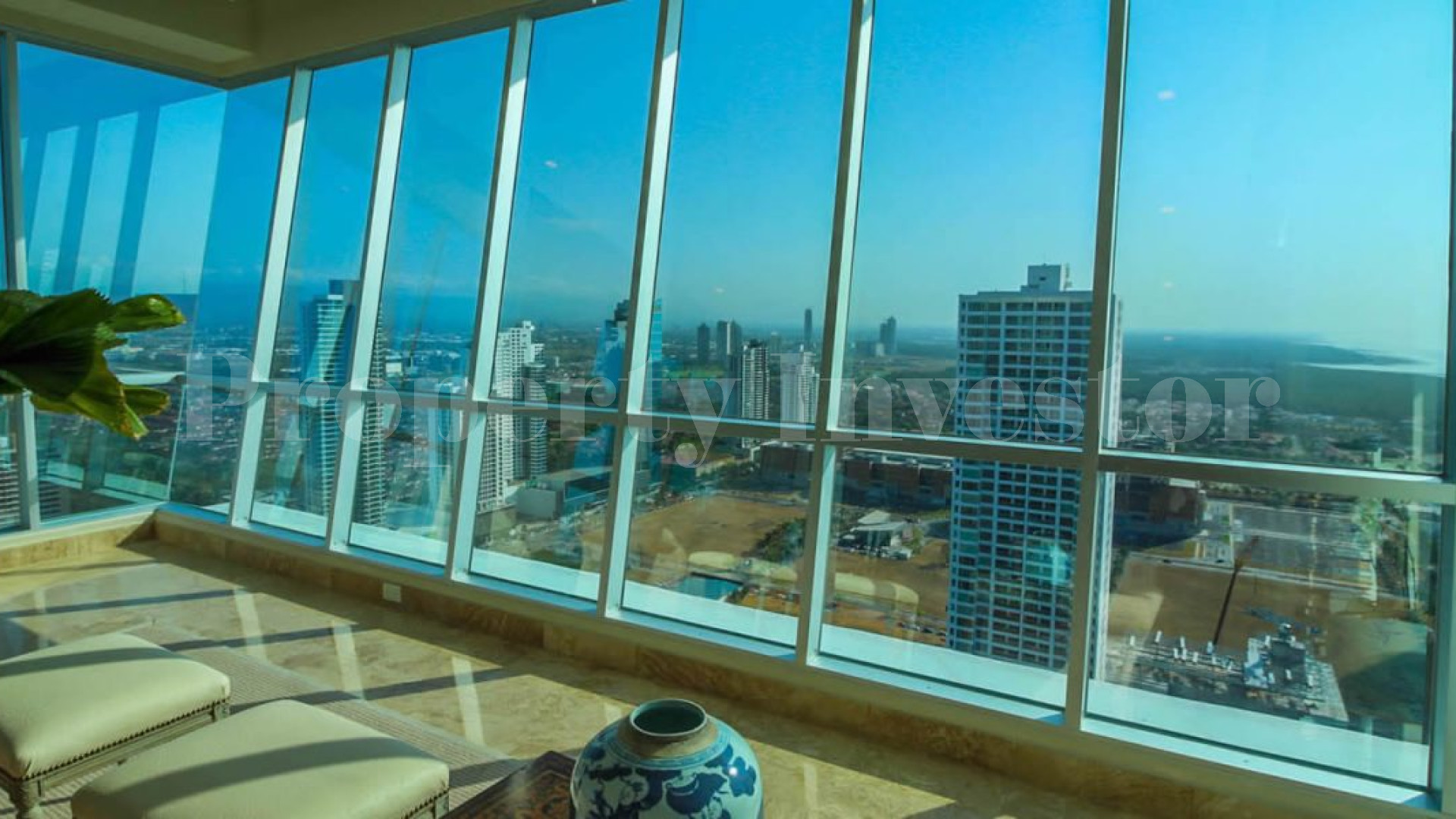 Impressive 4 Bedroom Three-Storey Oceanview Penthouse with Rooftop Pool & Terrace for Sale in Panama City, Panama