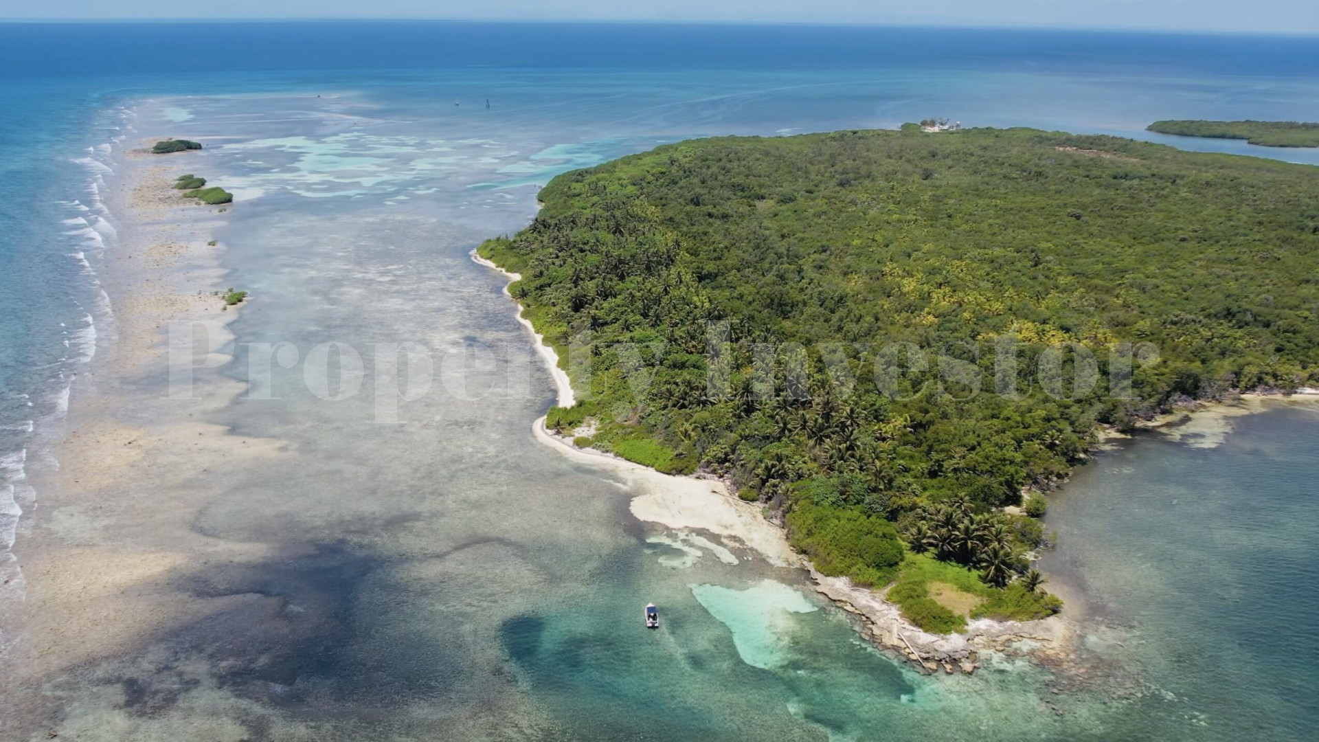Caye Bokel — 33 Acre Private Virgin Island Parcel for Sale in Belize