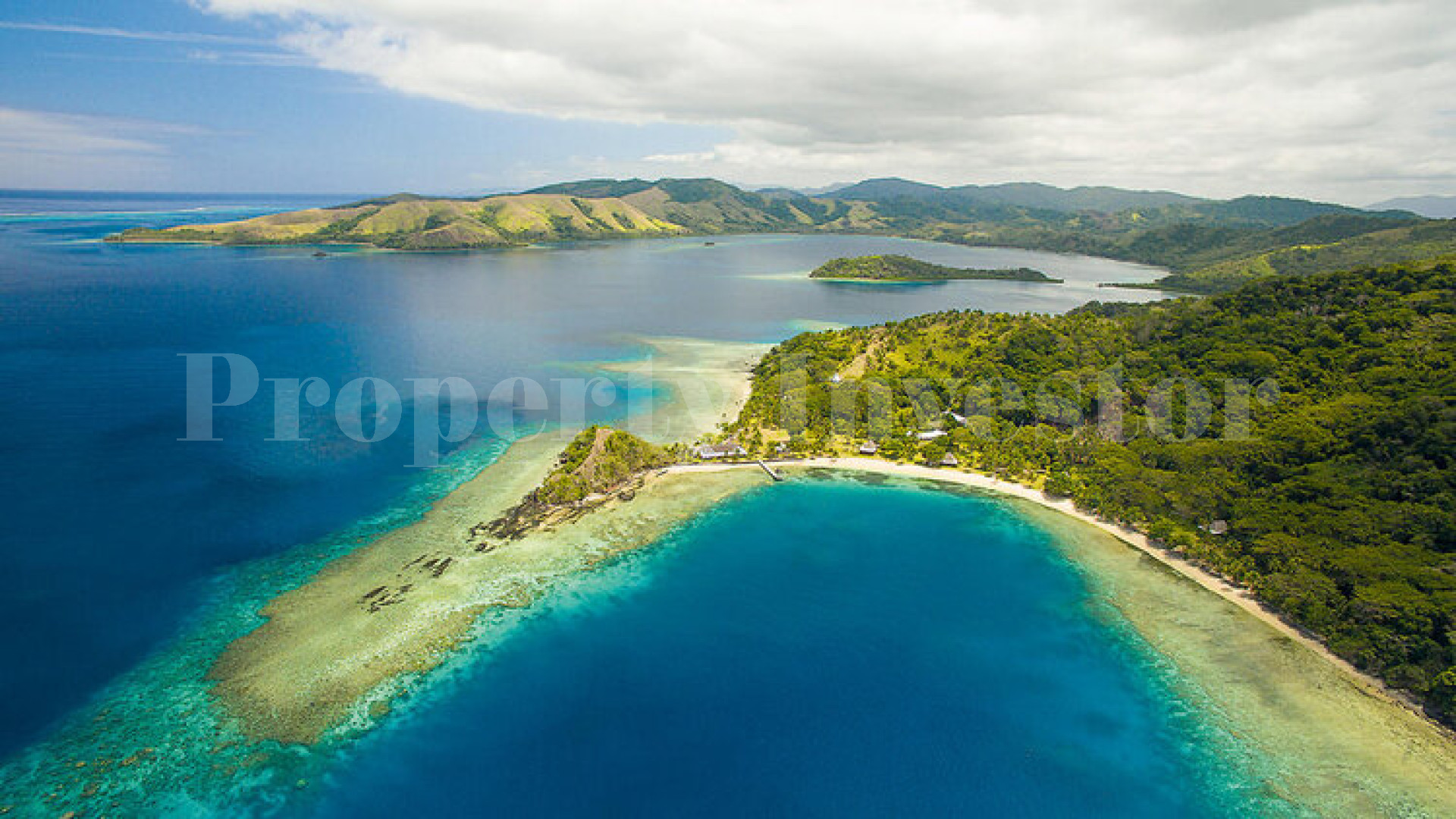 Stunning 4 Bedroom Private Colonial Beach Retreat with 5 Guest Bures & 2 Beach Frontages for Sale on the Rainbow Reef, Fiji